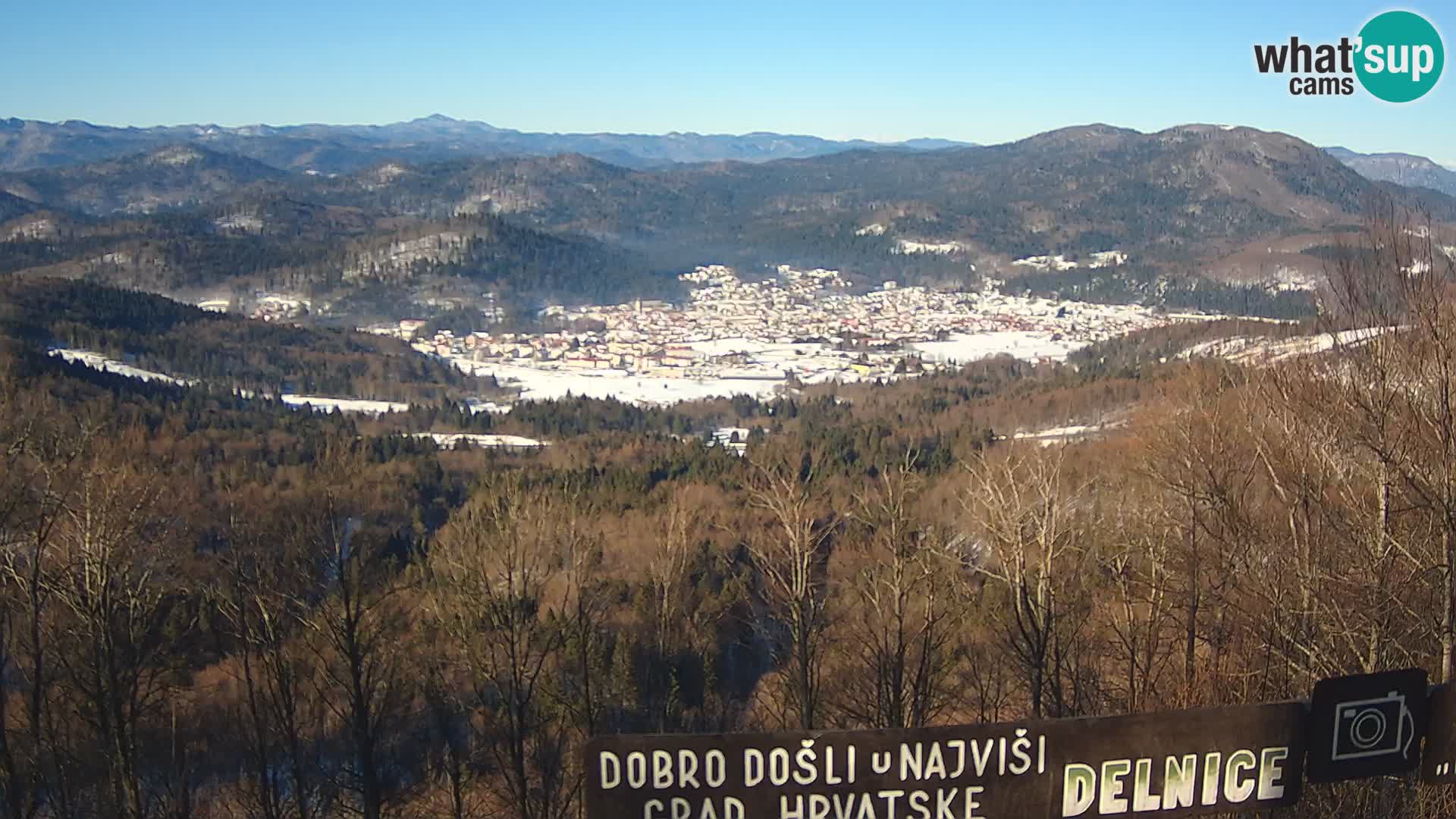 Panorama Delnice – from Ski centar Petehovac