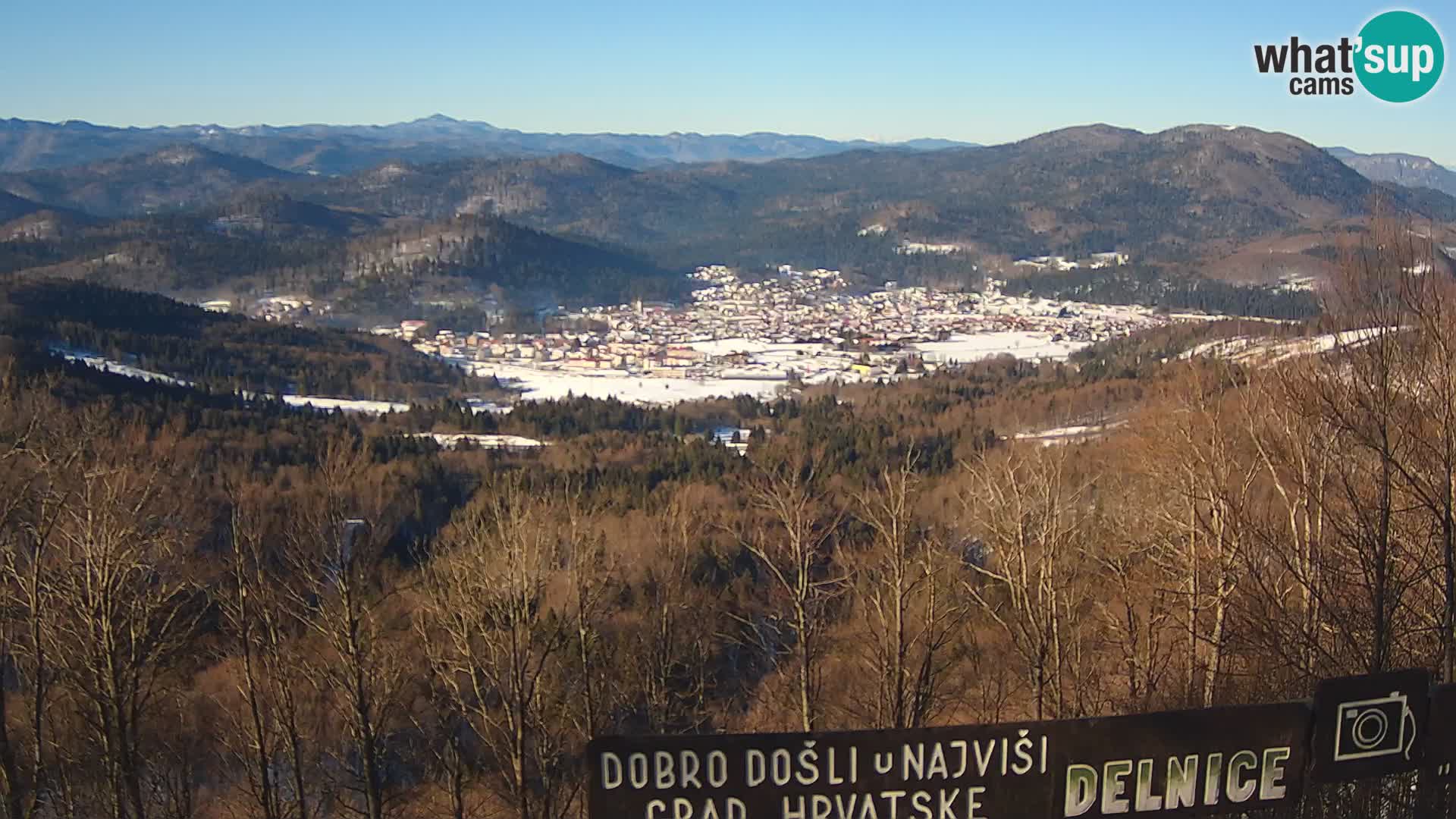 Panorama Delnice – from Ski centar Petehovac