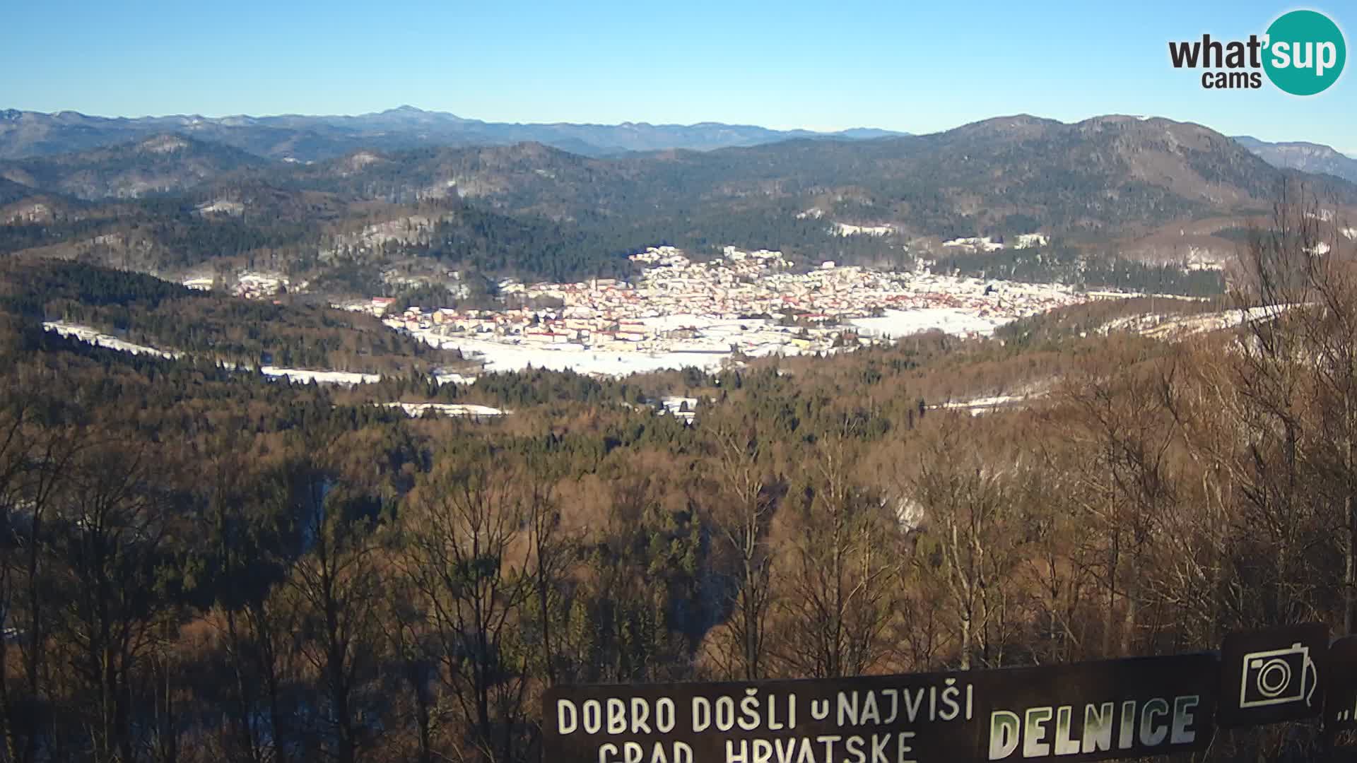 Panorama Delnice – from Ski centar Petehovac