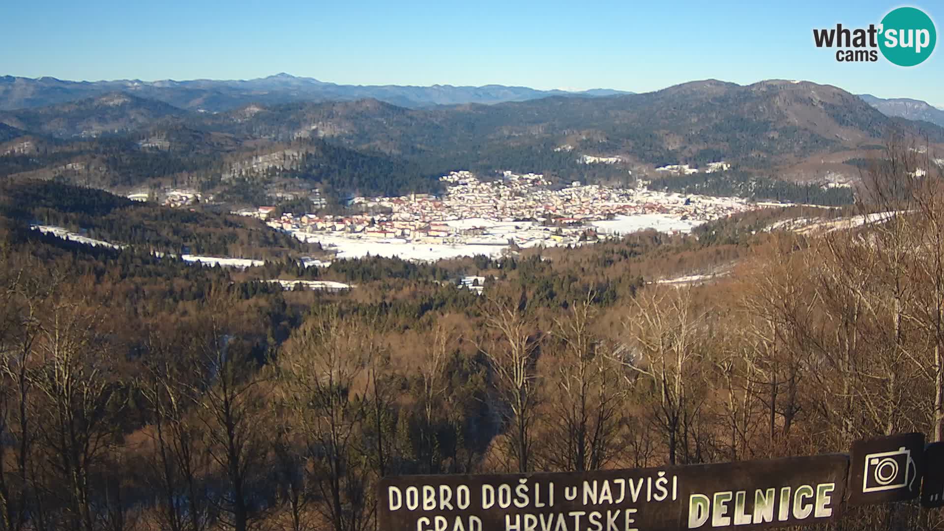 Panorama na Delnice – sa skijališta Petehovac