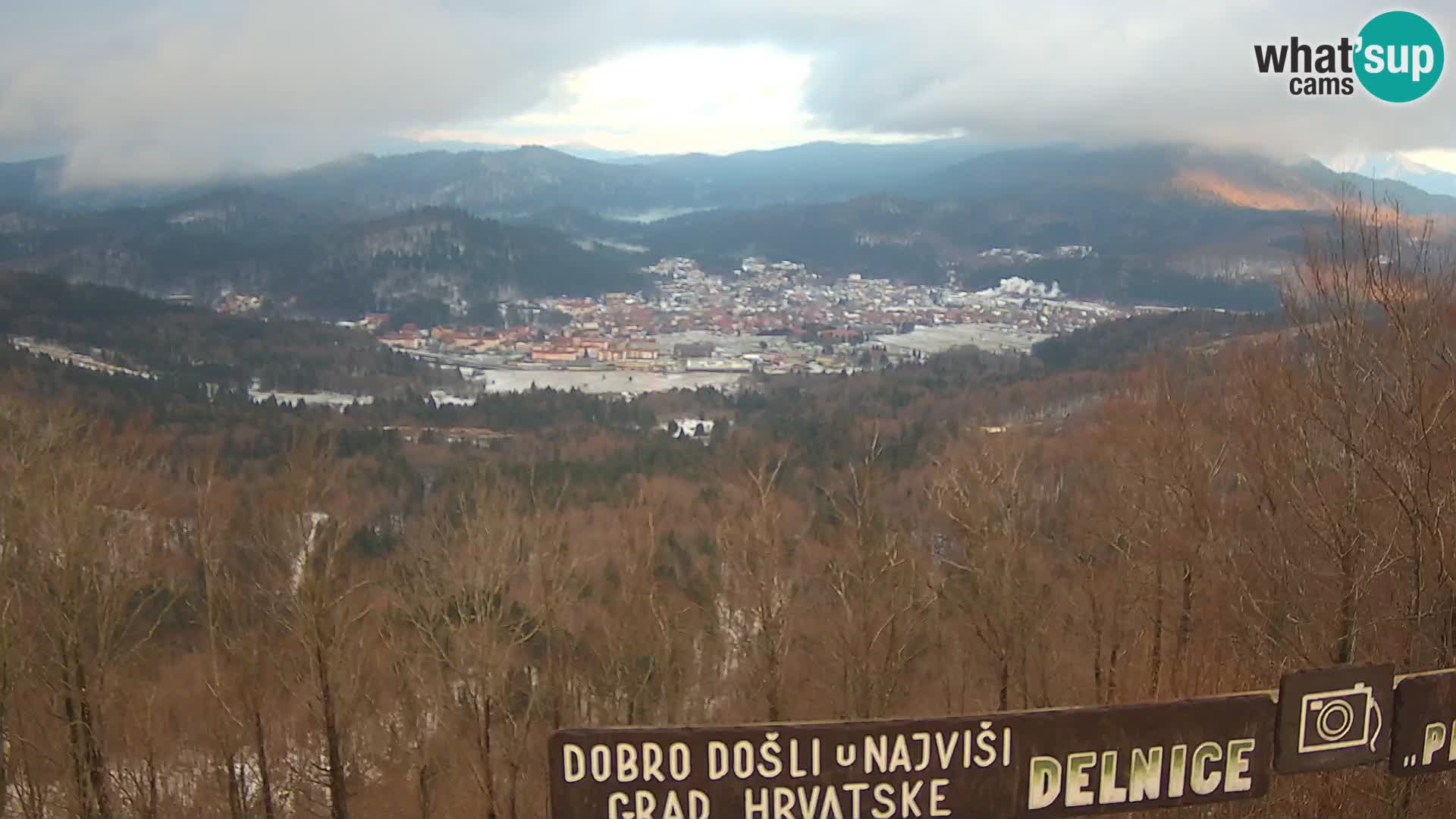 Panorama na Delnice – sa skijališta Petehovac