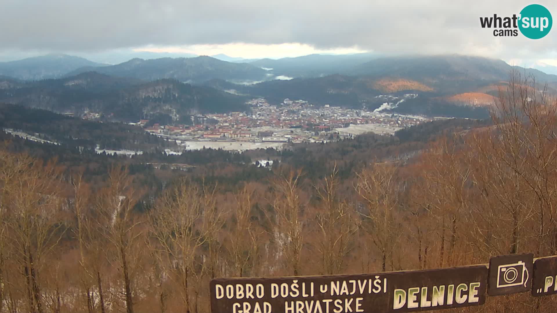 Panorama na Delnice – sa skijališta Petehovac