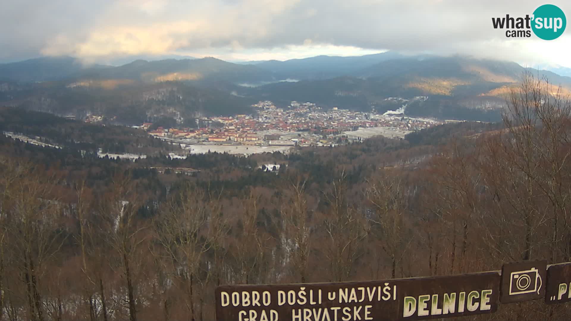 Panorama na Delnice – sa skijališta Petehovac