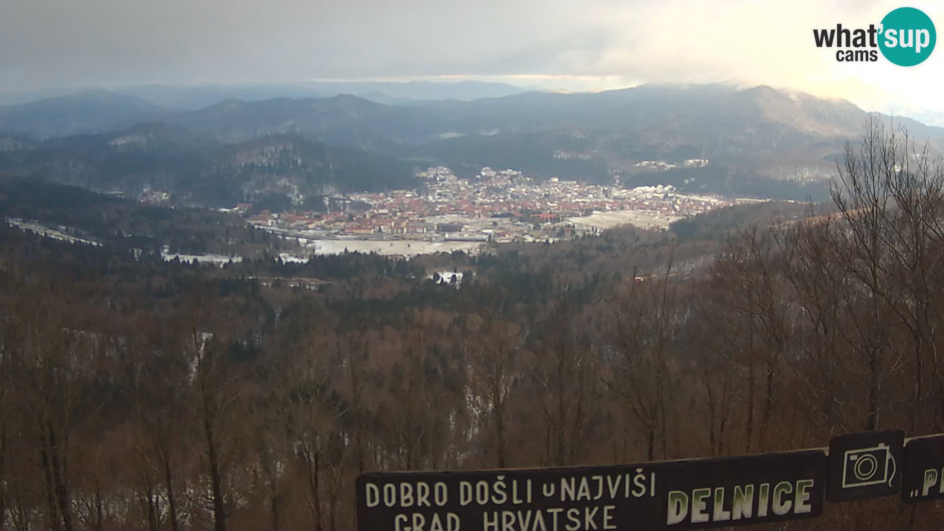 Panorama di Delnice – dalla stazione sciistica Petehovac