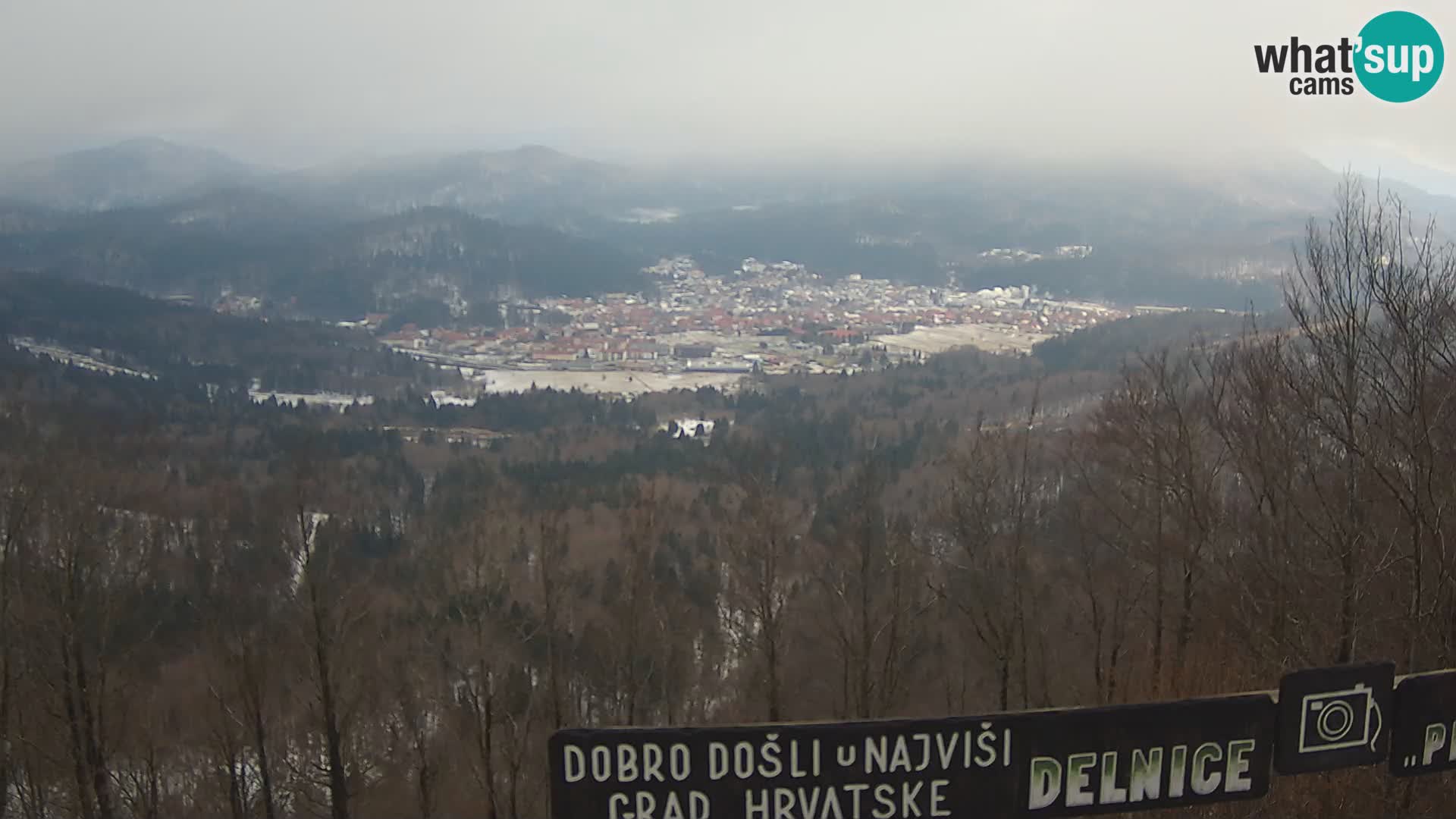 Panorama di Delnice – dalla stazione sciistica Petehovac