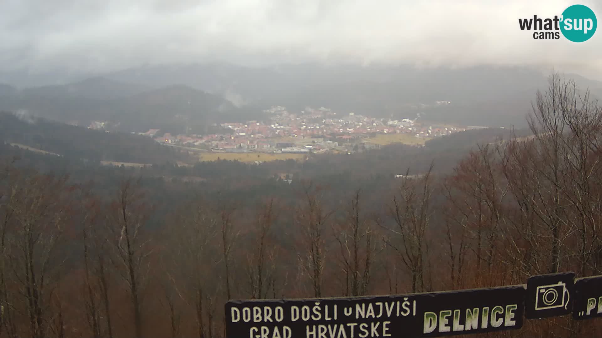 Panorama na Delnice – sa skijališta Petehovac