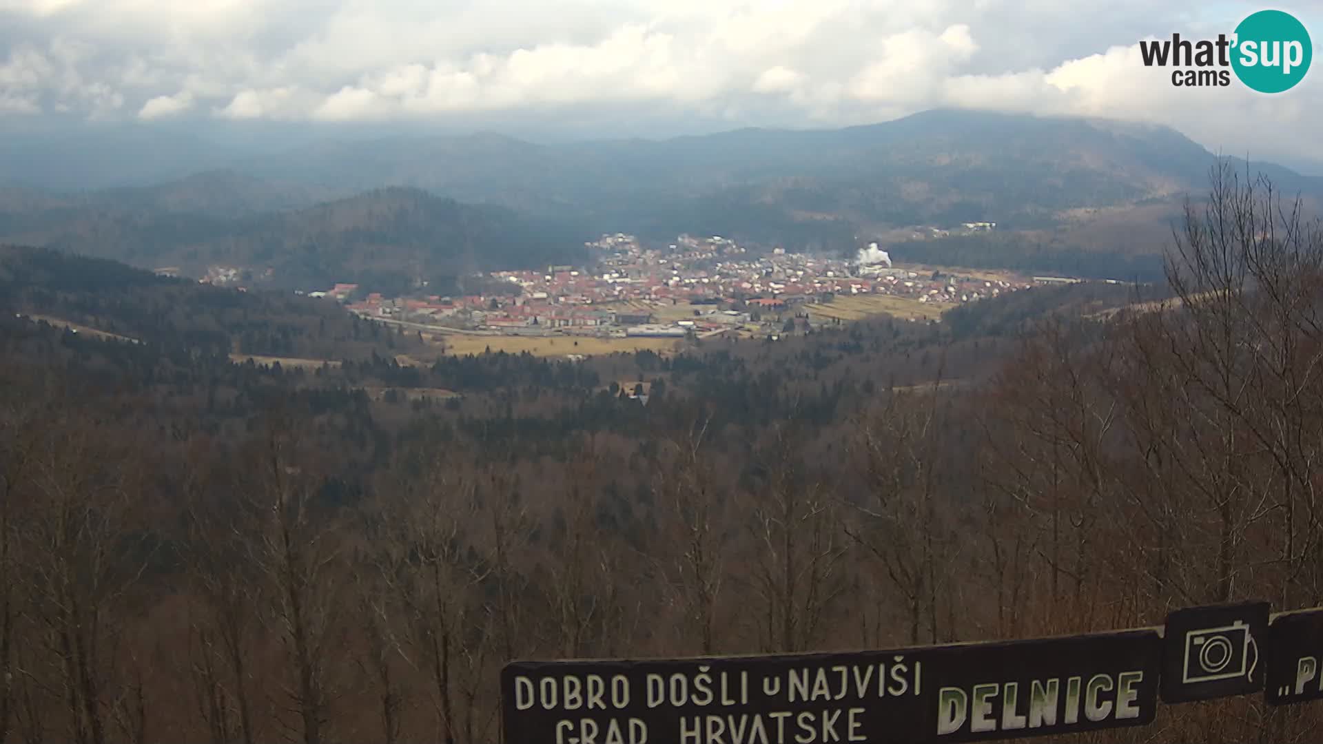 Panorama na Delnice – sa skijališta Petehovac