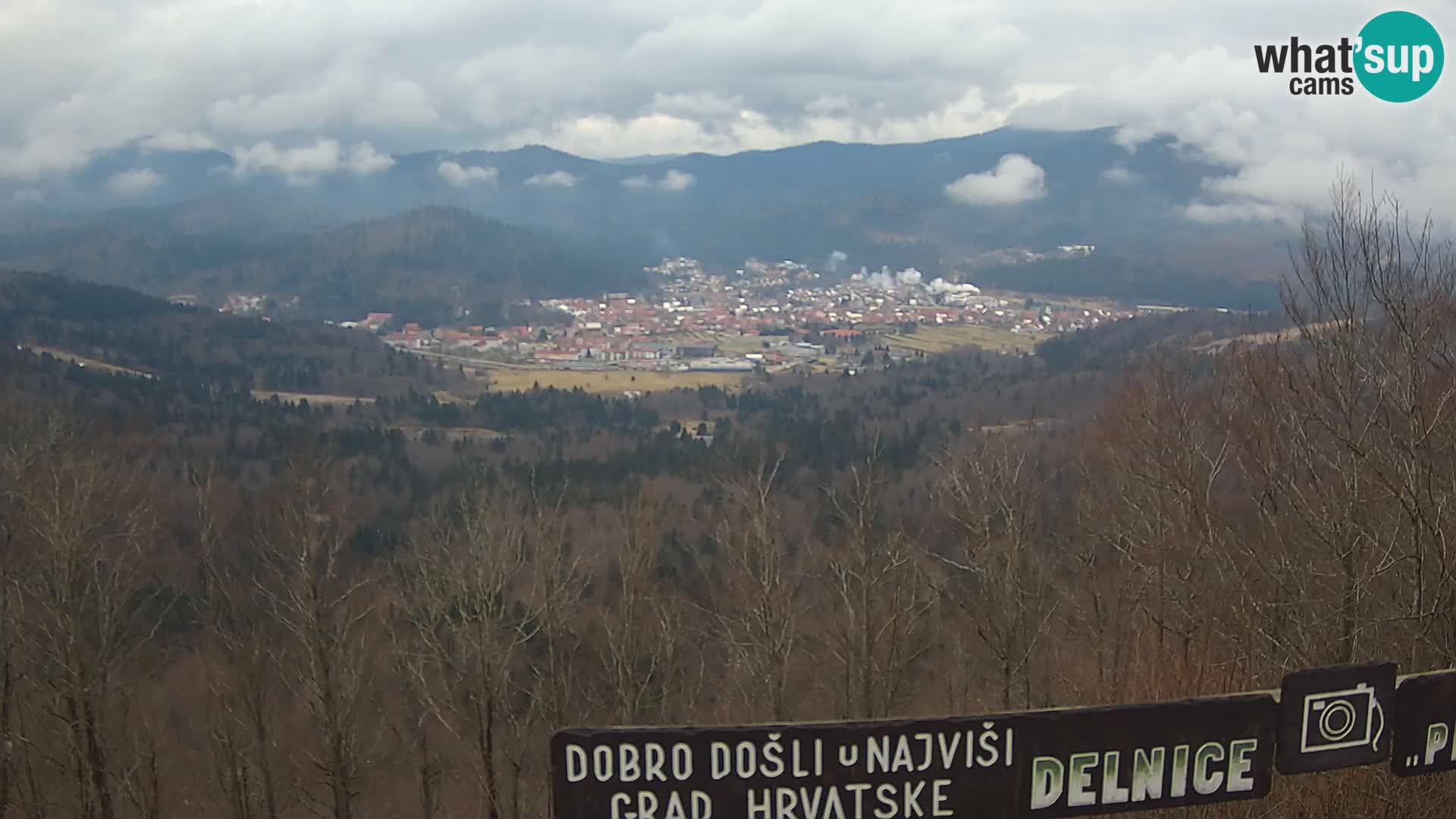 Panorama di Delnice – dalla stazione sciistica Petehovac