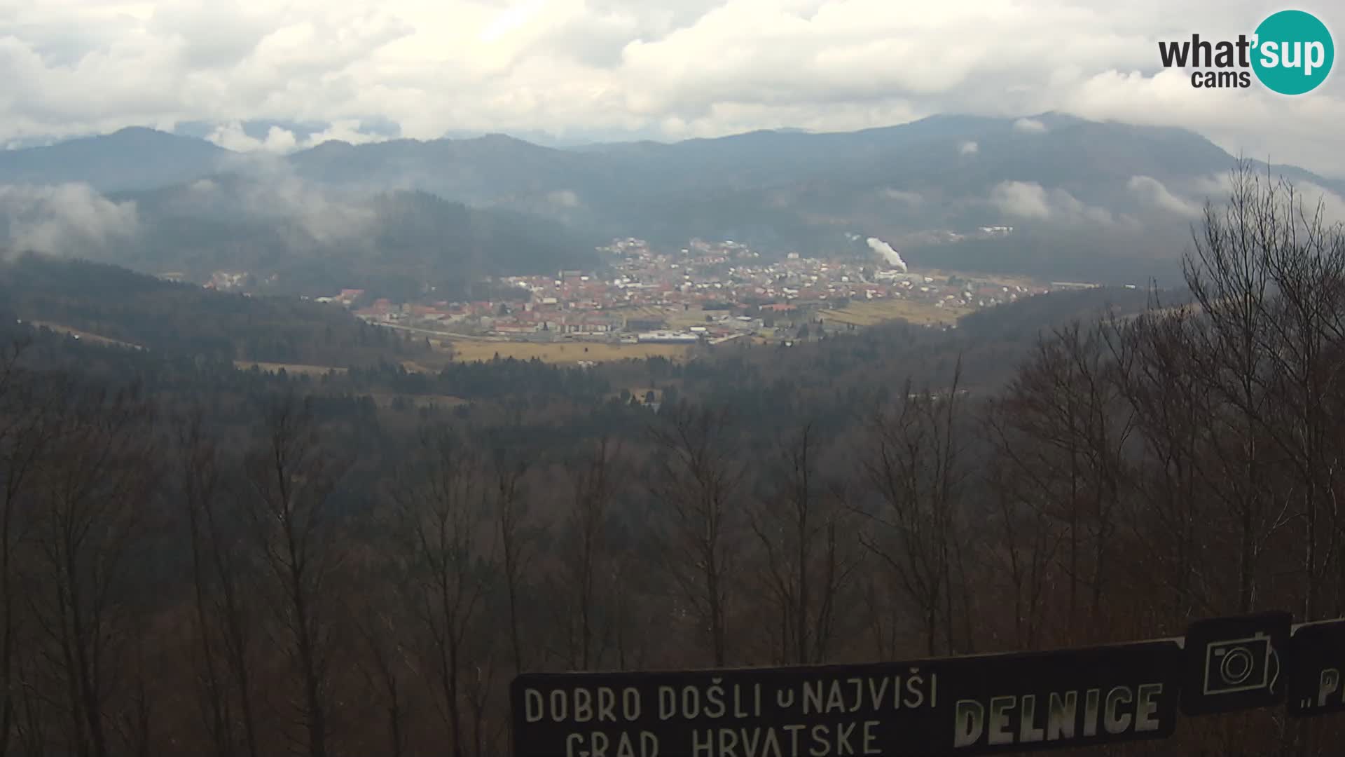 Panorama na Delnice – sa skijališta Petehovac