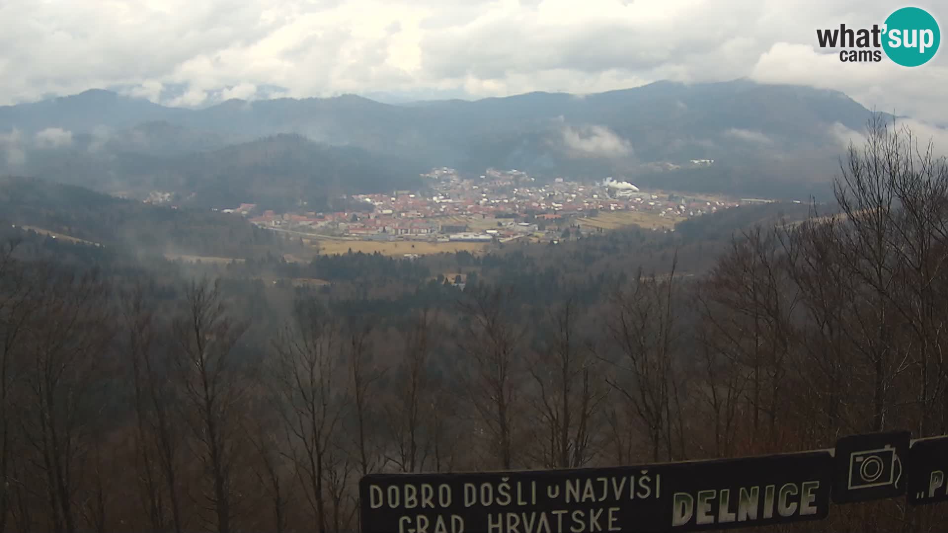 Panorama na Delnice – sa skijališta Petehovac