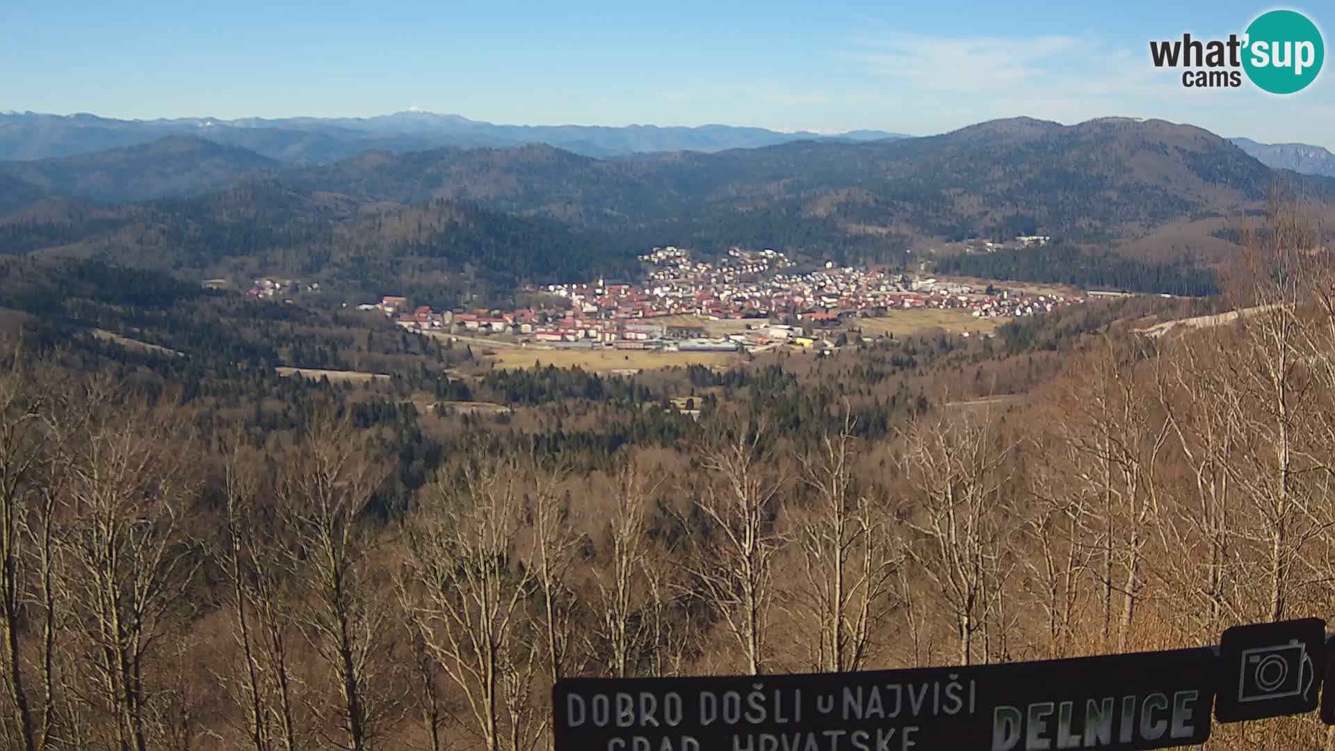 Panorama na Delnice – sa skijališta Petehovac