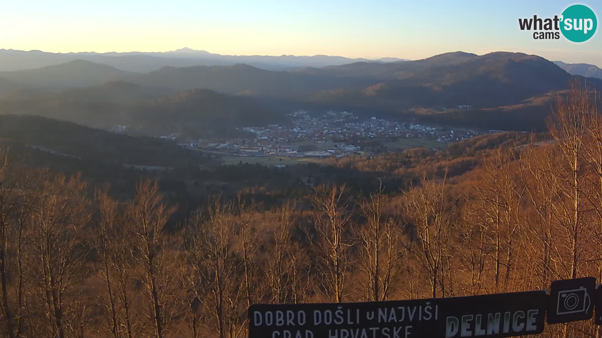 Panorama na Delnice – sa skijališta Petehovac