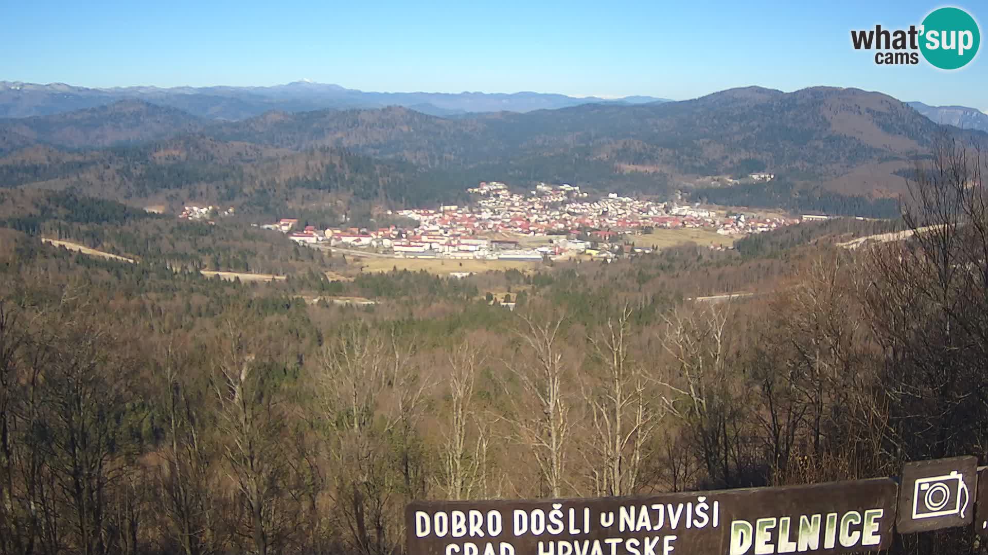 Panorama Delnice – from Ski centar Petehovac