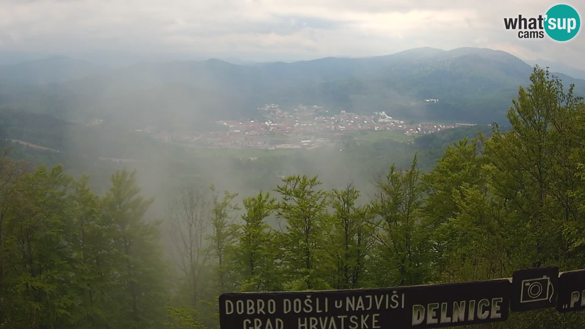 Panorama na Delnice – sa skijališta Petehovac