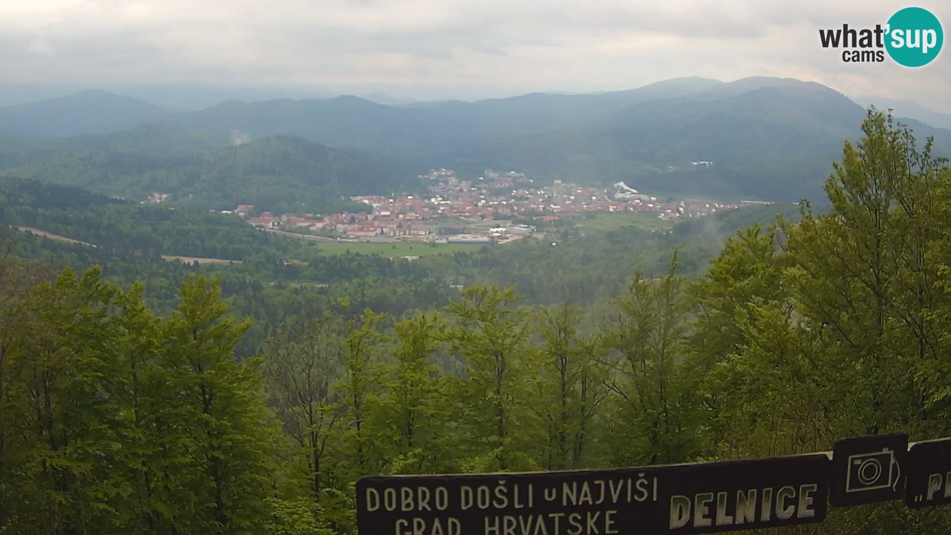 Panorama na Delnice – sa skijališta Petehovac