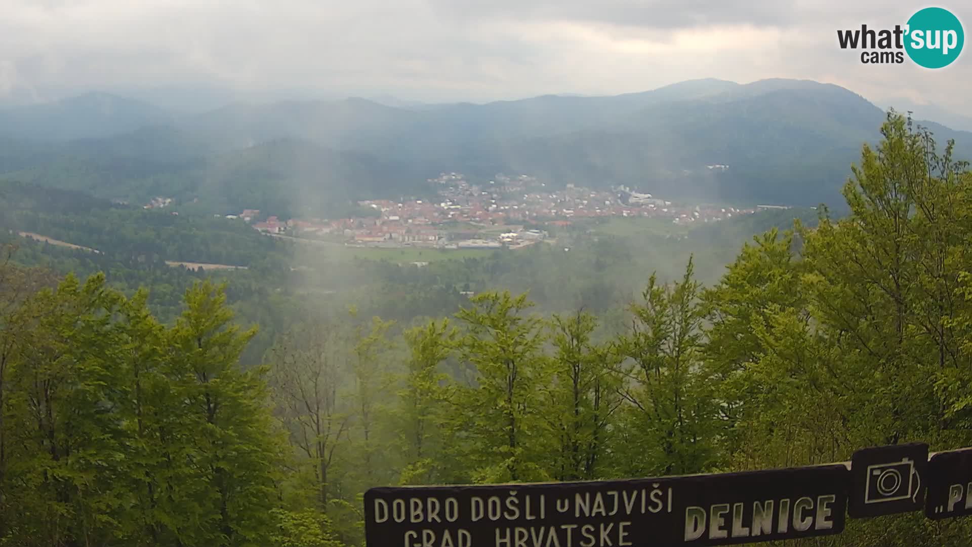Panorama na Delnice – sa skijališta Petehovac