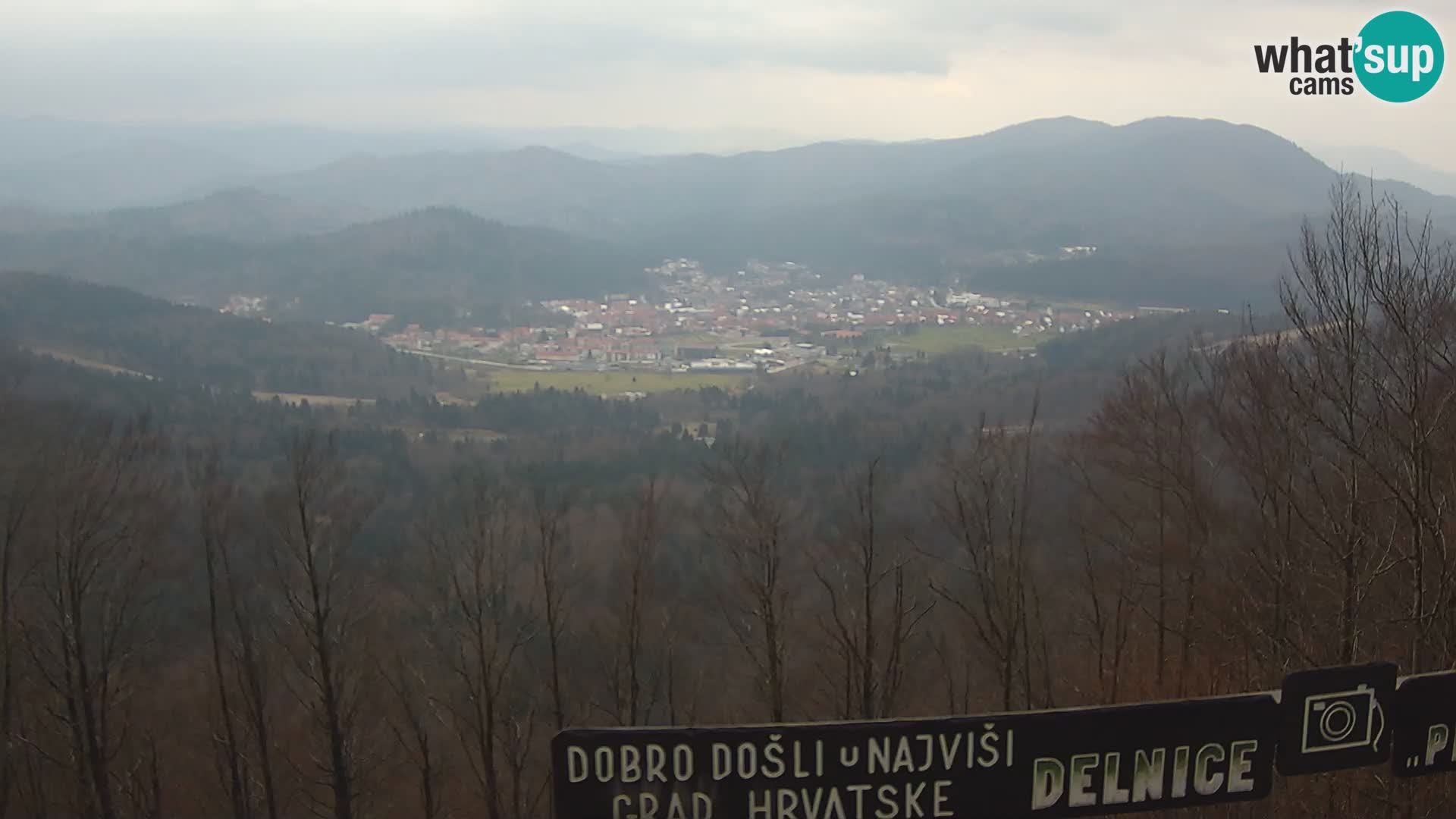 Panorama na Delnice – sa skijališta Petehovac