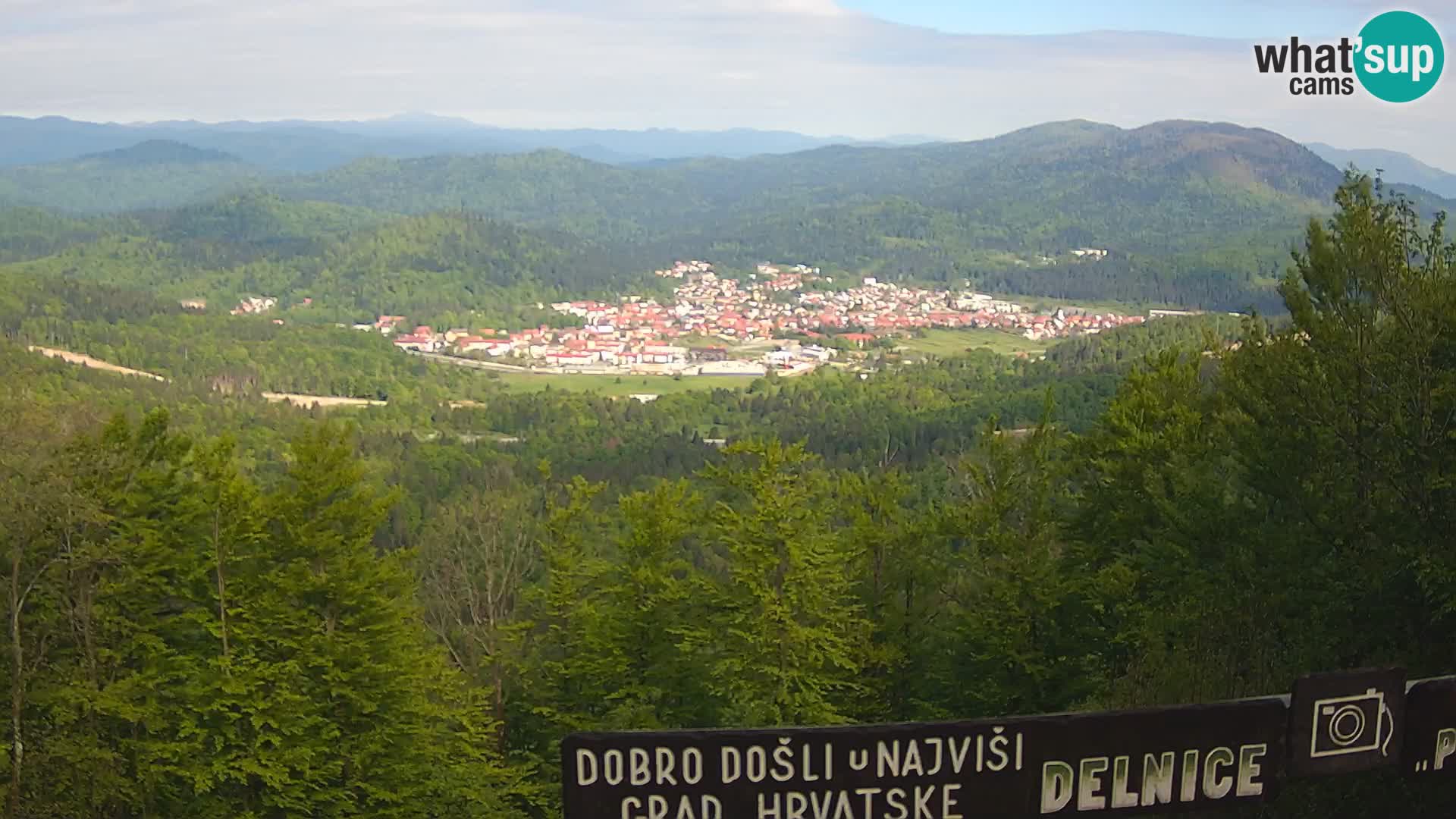 Panorama Delnice – from Ski centar Petehovac