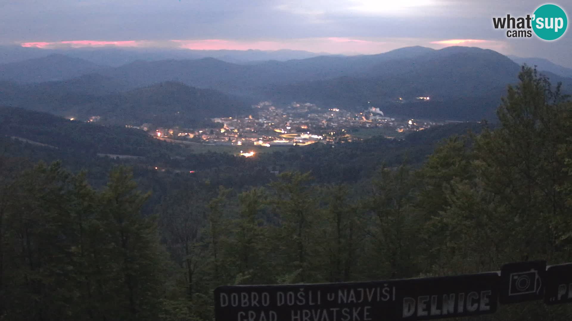 Panorama di Delnice – dalla stazione sciistica Petehovac
