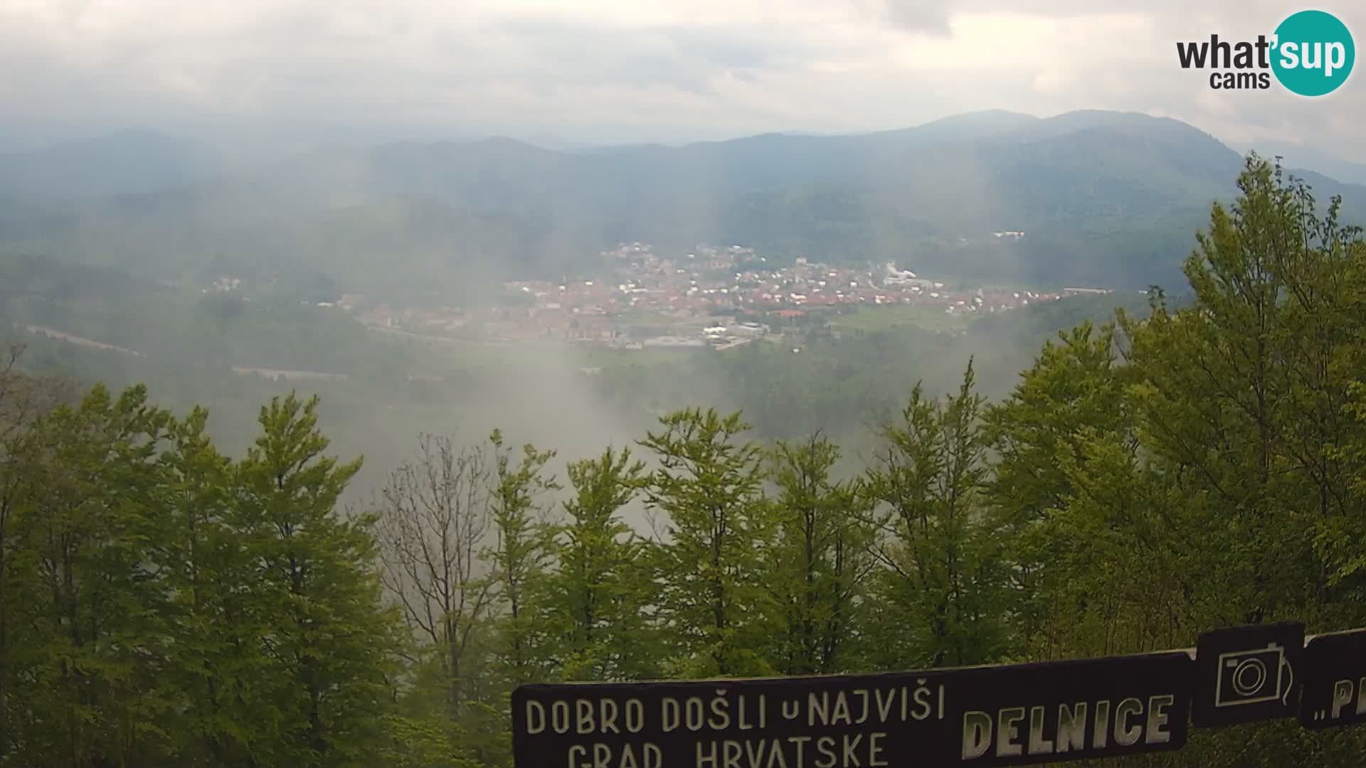 Panorama na Delnice – sa skijališta Petehovac