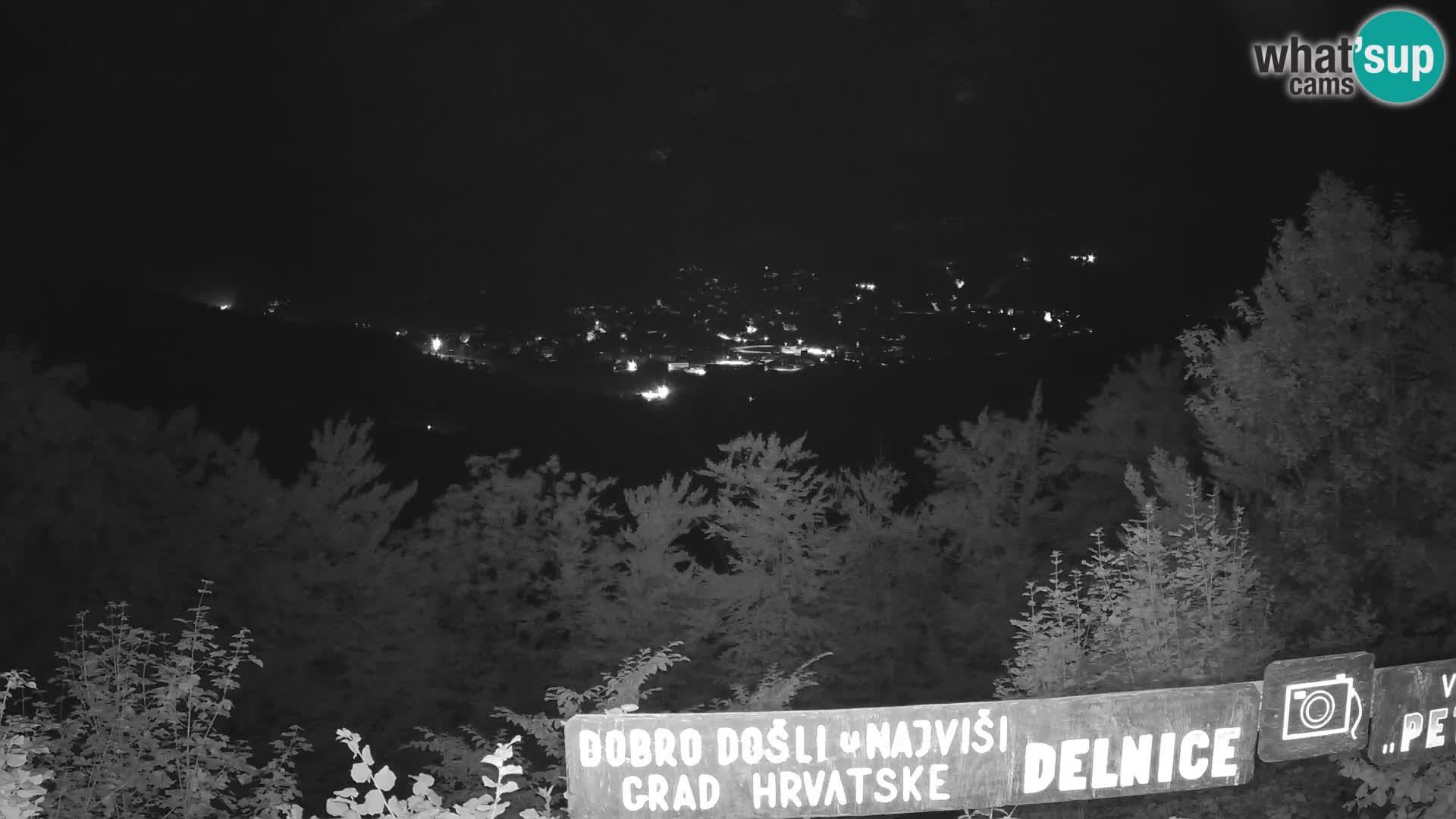 Panorama Delnice – vom Skigebiet Petehovac