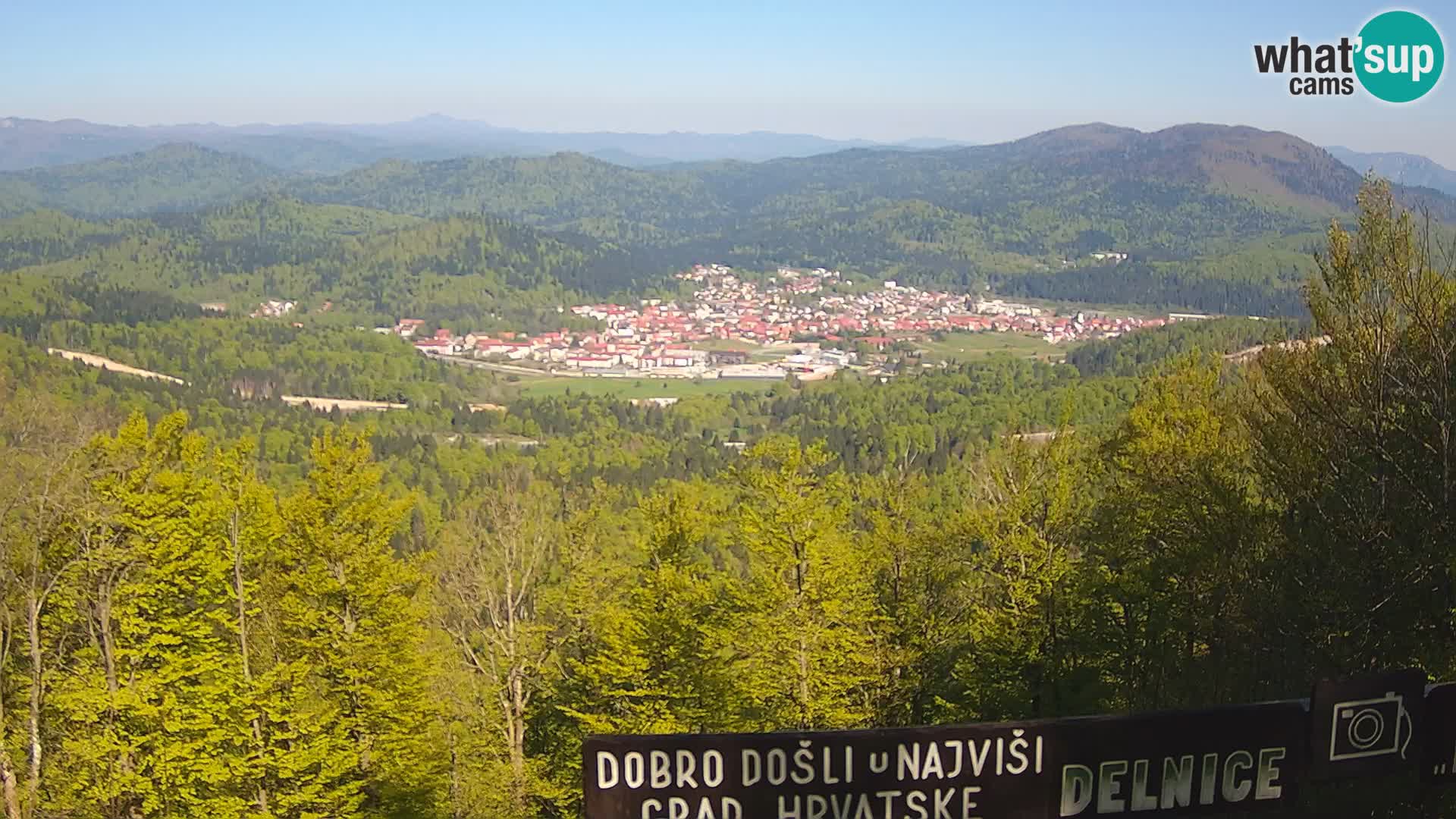 Panorama Delnice – from Ski centar Petehovac