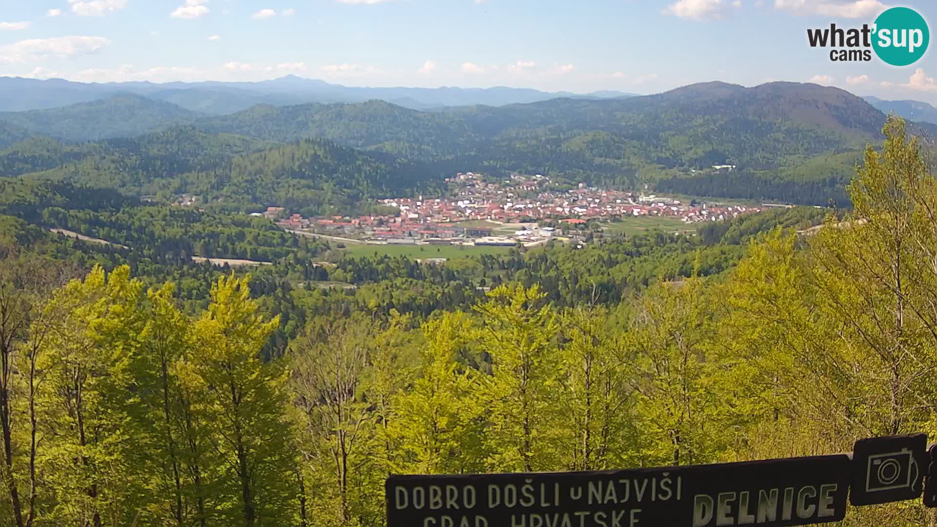 Panorama na Delnice – sa skijališta Petehovac