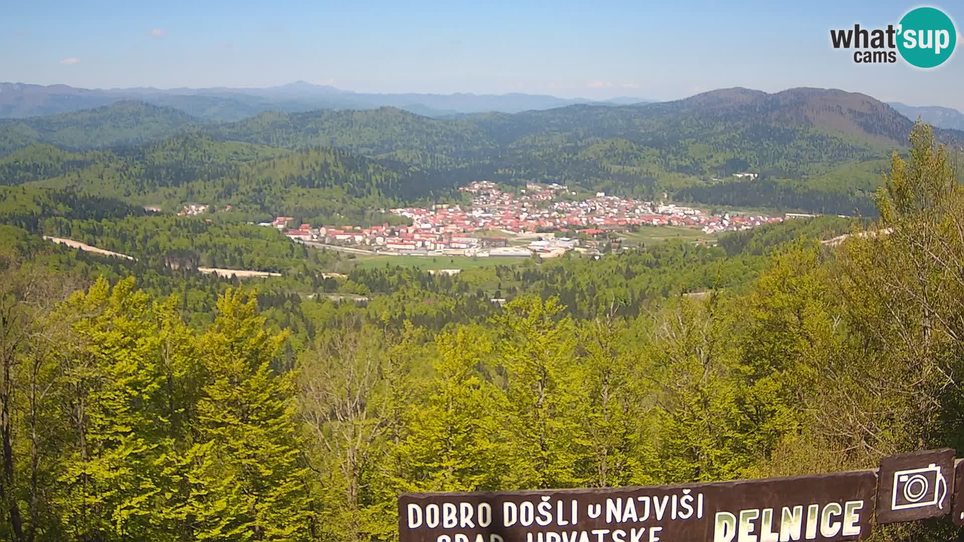 Panorama Delnice – from Ski centar Petehovac