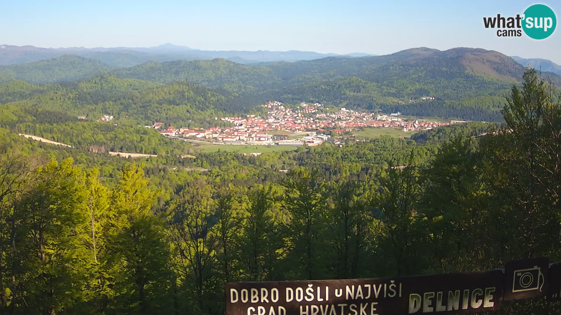 Panorama Delnice – from Ski centar Petehovac