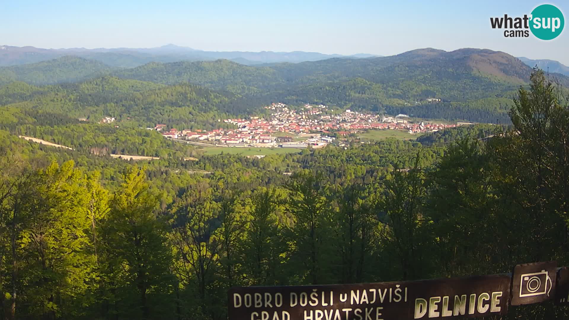 Panorama di Delnice – dalla stazione sciistica Petehovac