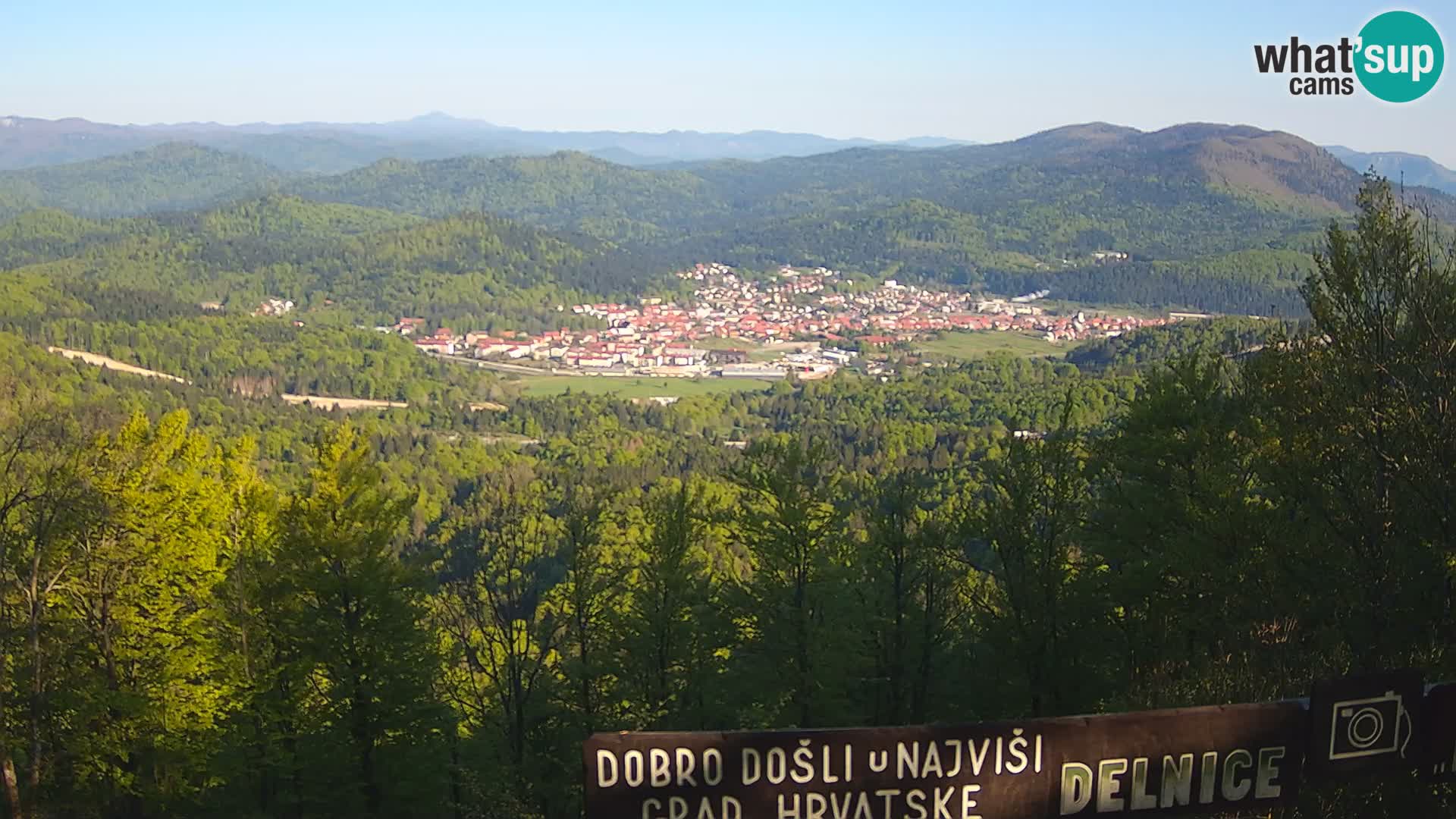Panorama na Delnice – sa skijališta Petehovac