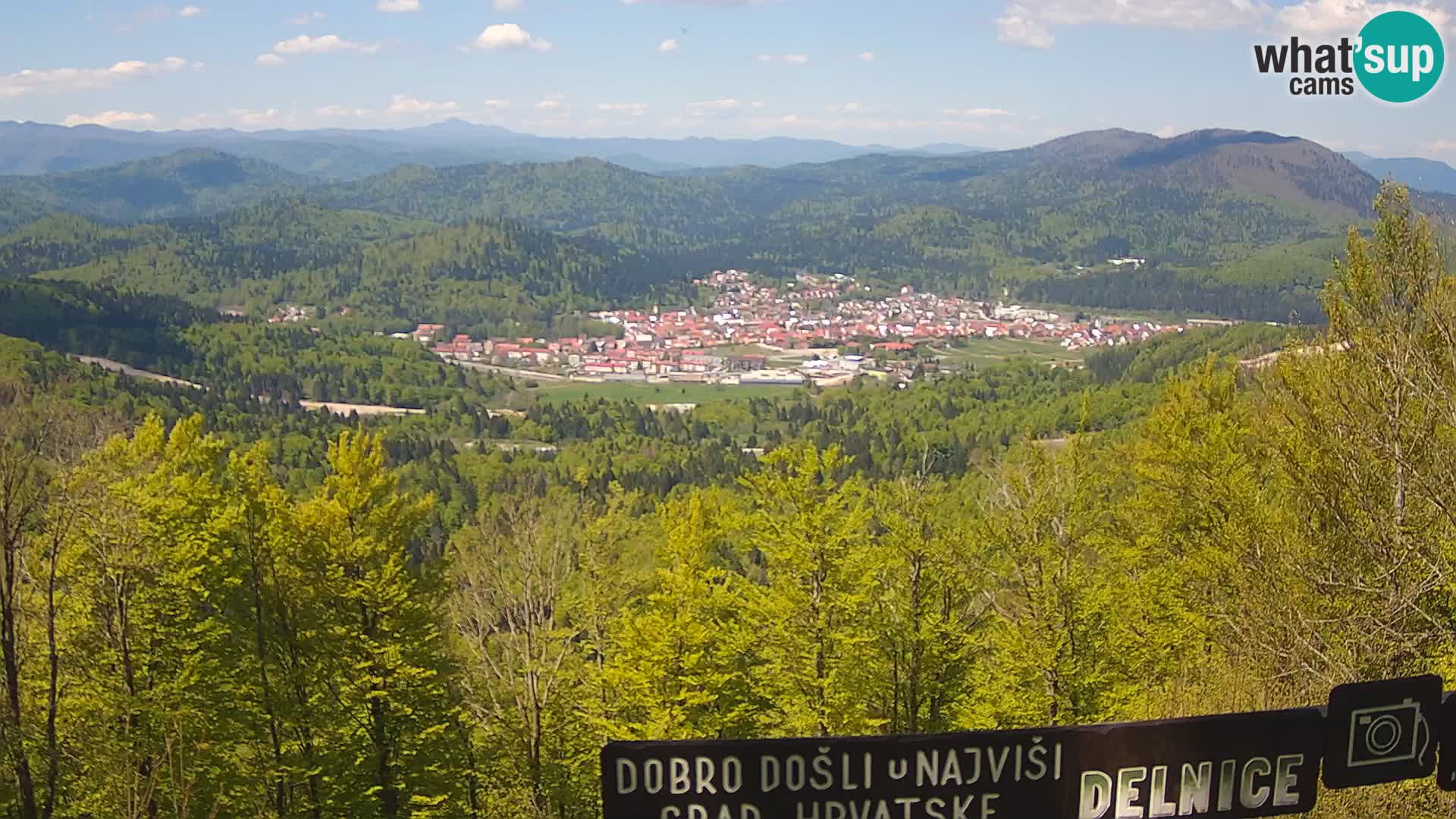 Panorama Delnice – from Ski centar Petehovac