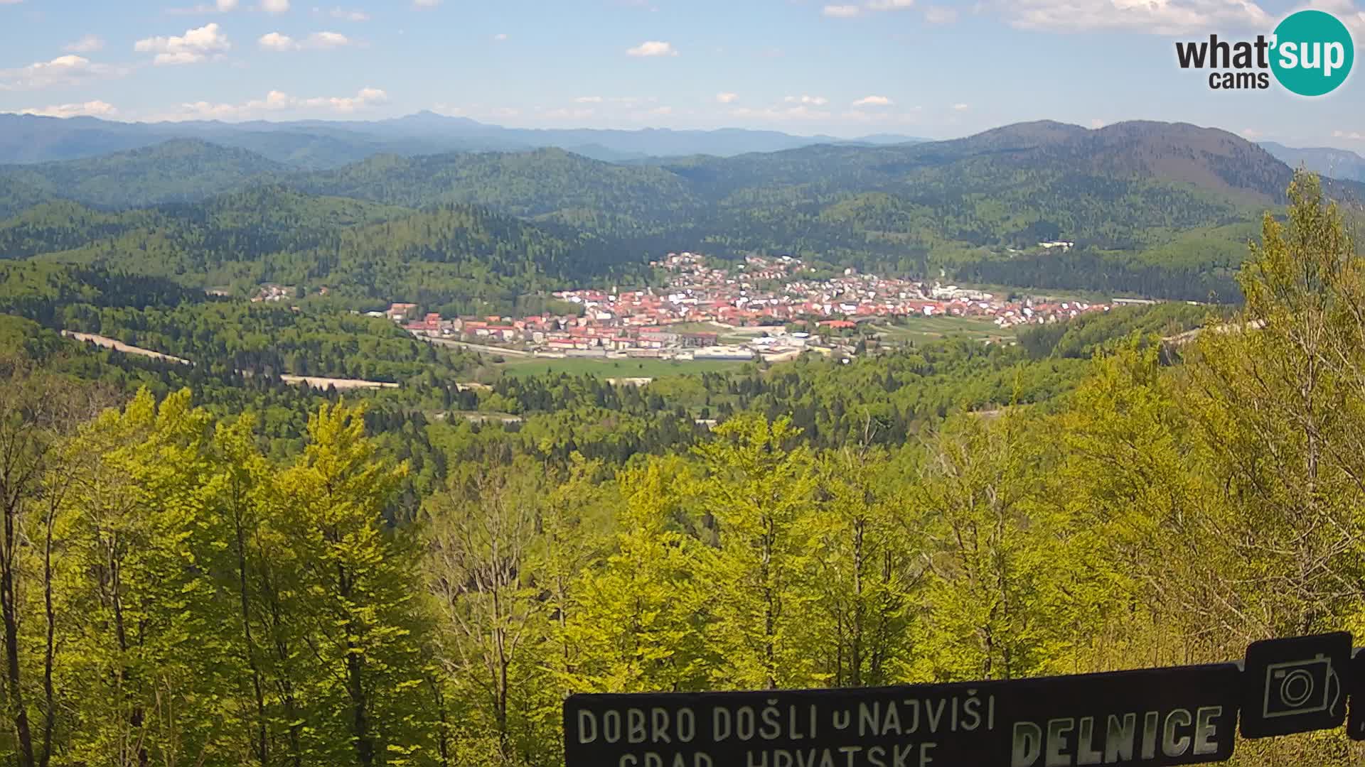 Panorama Delnice – from Ski centar Petehovac