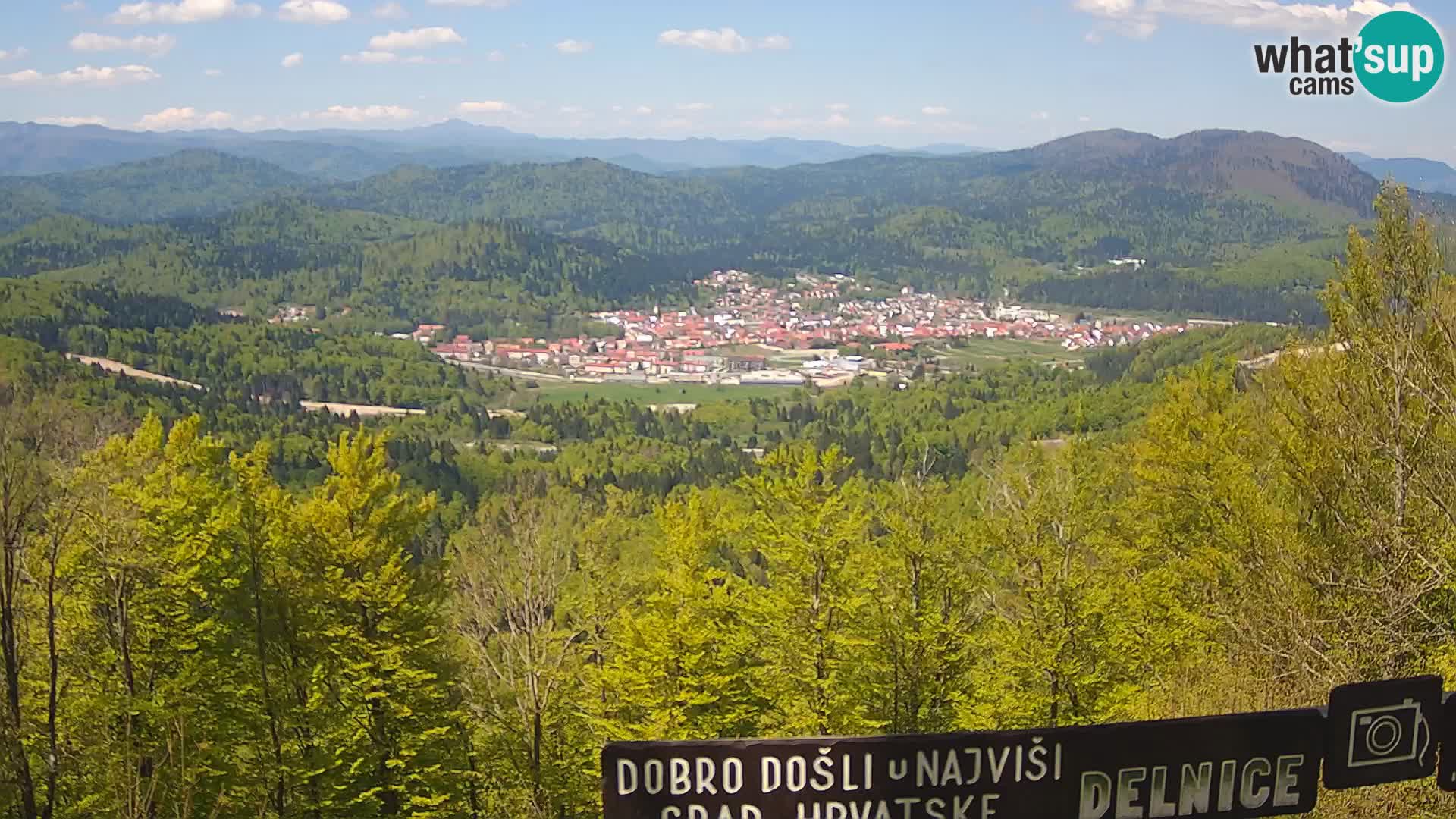 Panorama di Delnice – dalla stazione sciistica Petehovac