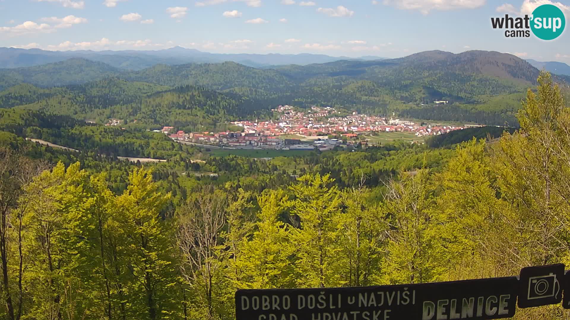Panorama di Delnice – dalla stazione sciistica Petehovac