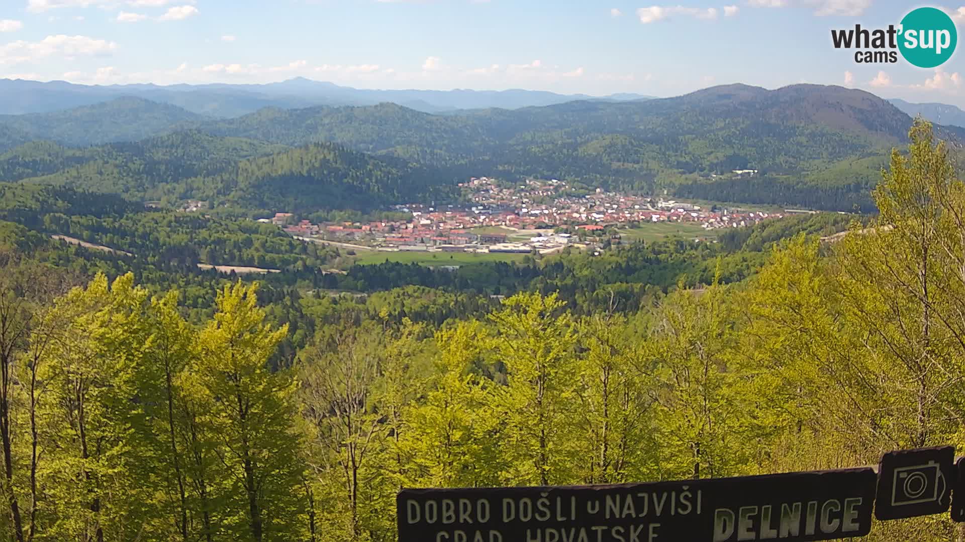 Panorama na Delnice – sa skijališta Petehovac