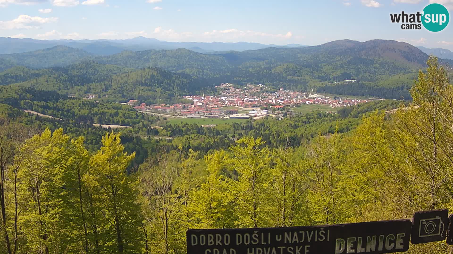 Panorama na Delnice – sa skijališta Petehovac
