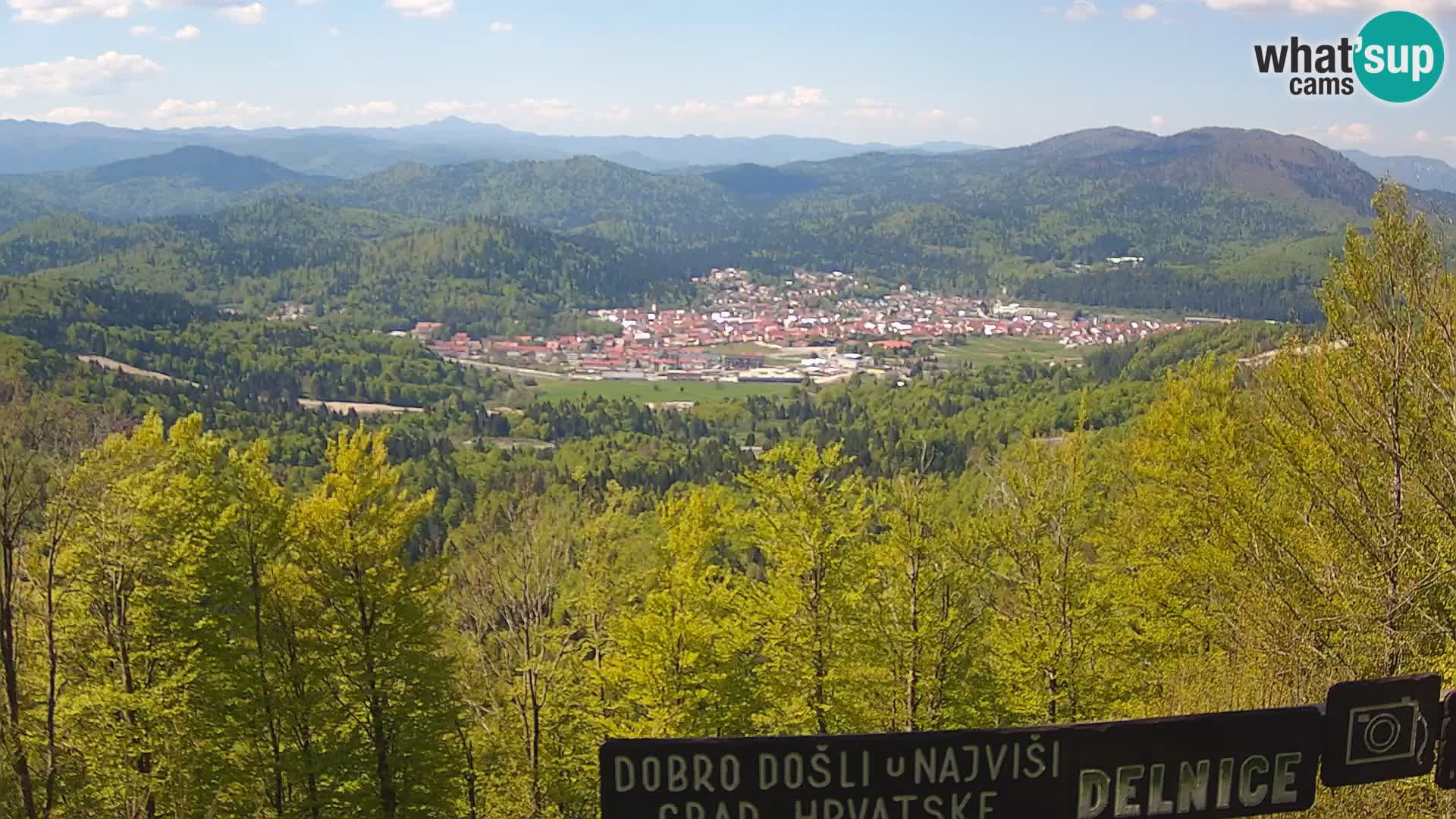 Panorama di Delnice – dalla stazione sciistica Petehovac