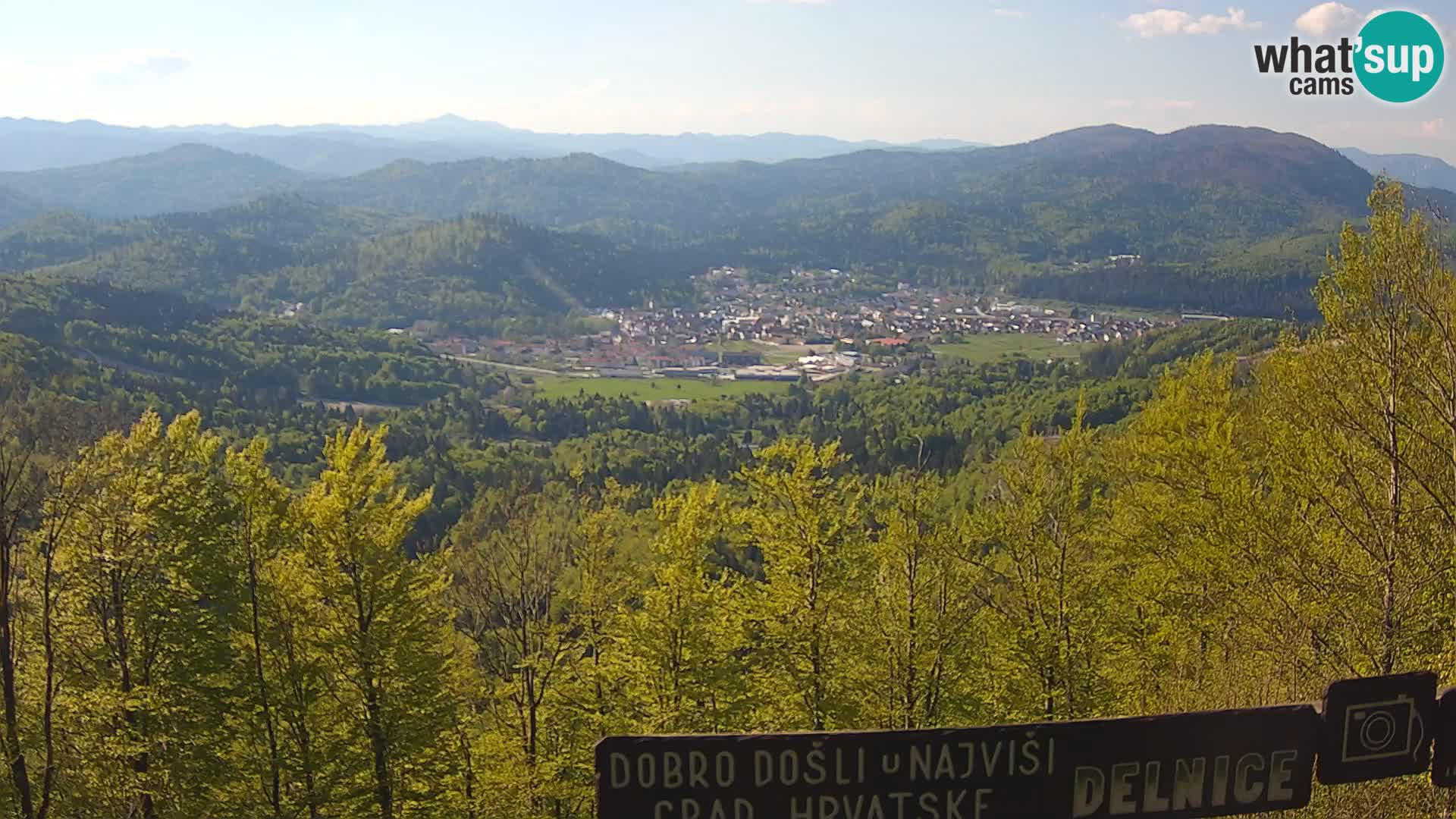 Panorama na Delnice – sa skijališta Petehovac