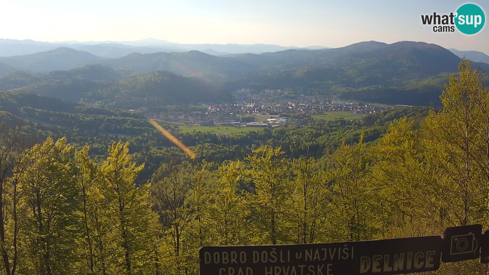 Panorama di Delnice – dalla stazione sciistica Petehovac
