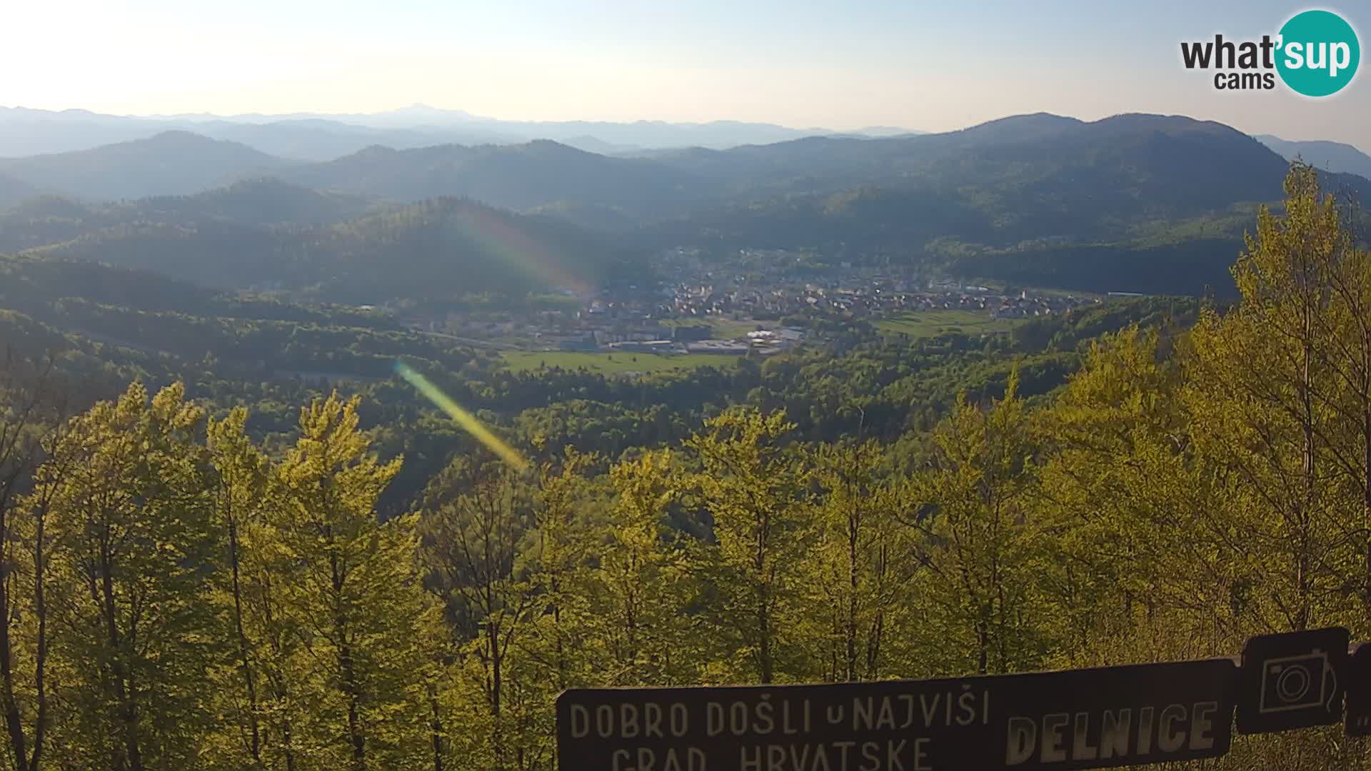 Panorama na Delnice – sa skijališta Petehovac