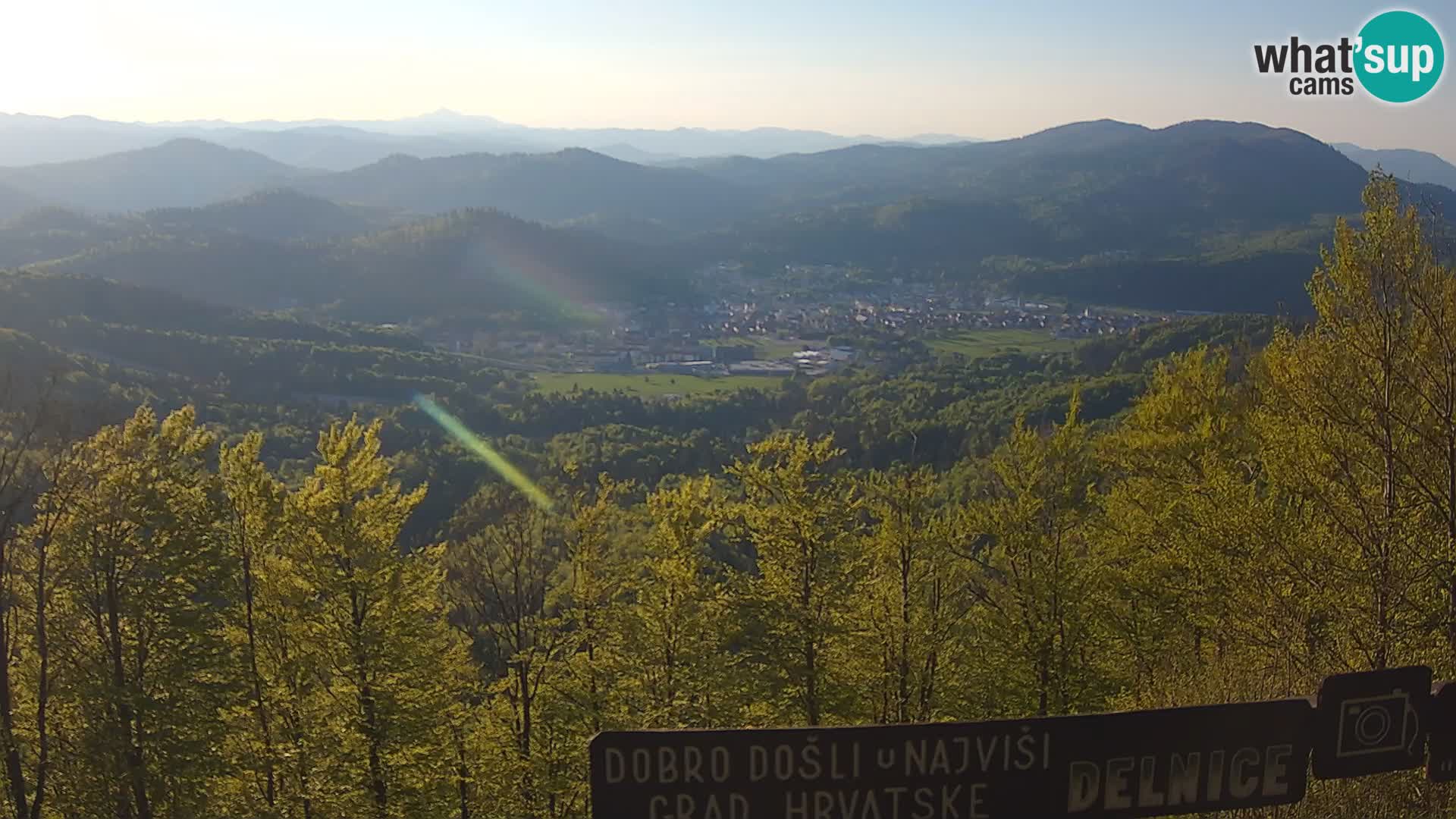 Panorama di Delnice – dalla stazione sciistica Petehovac