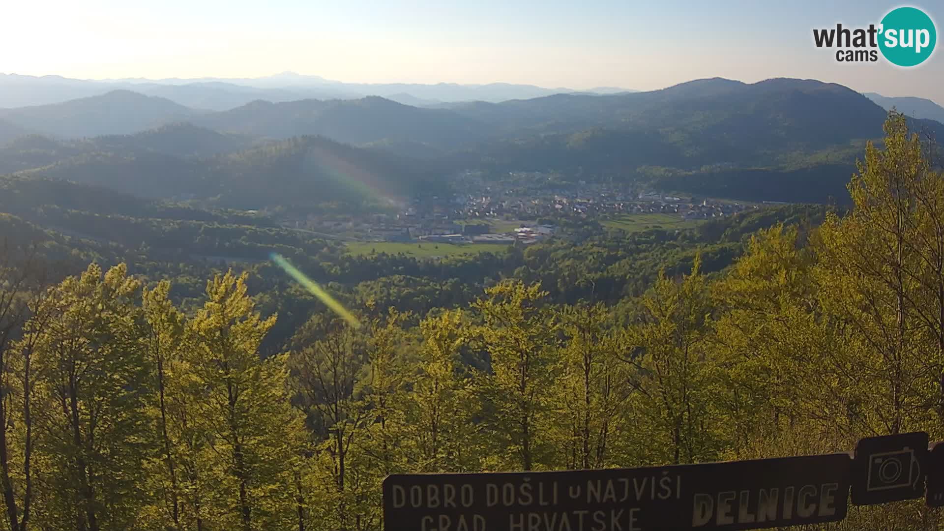 Panorama na Delnice – sa skijališta Petehovac