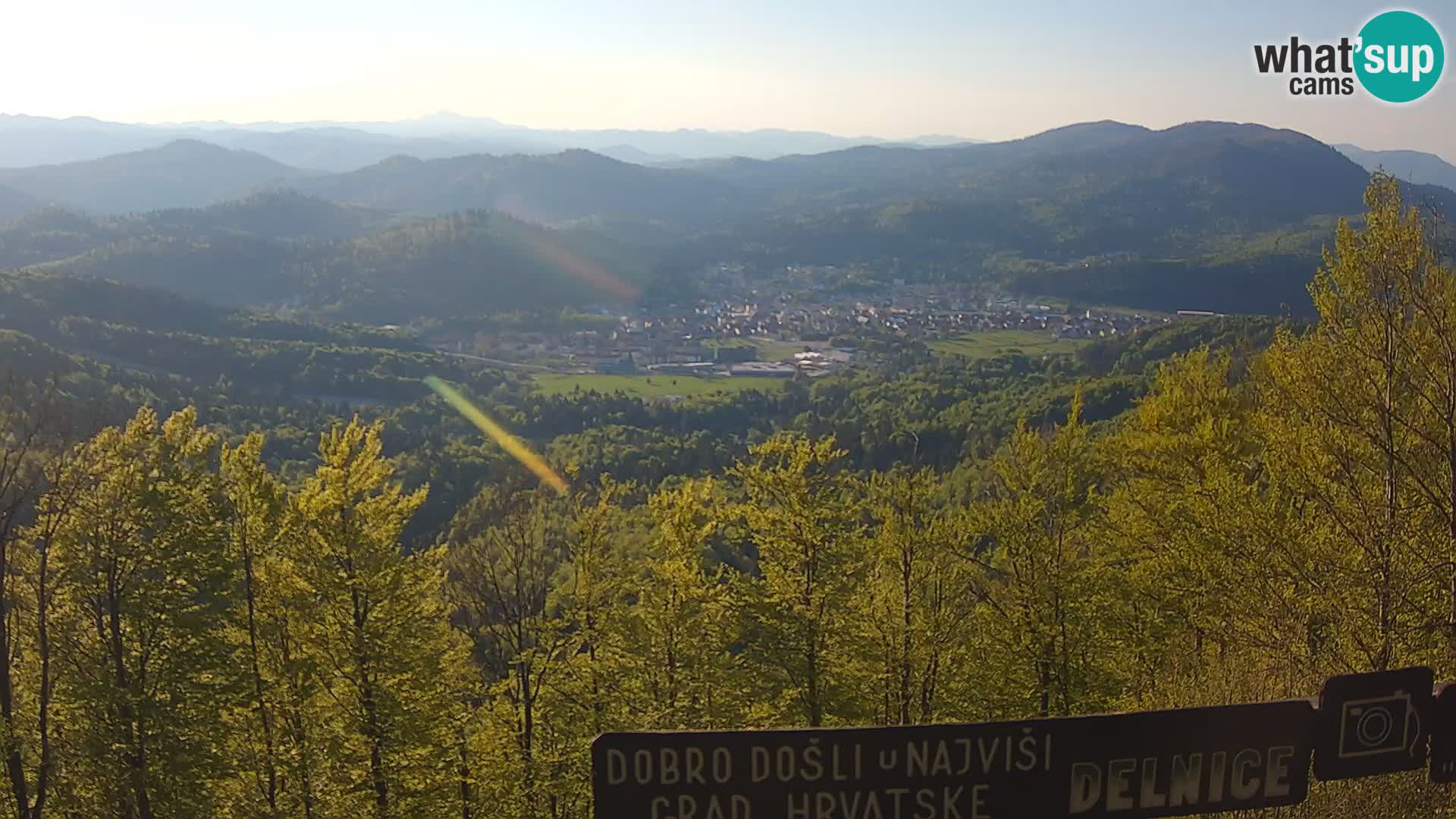 Panorama na Delnice – sa skijališta Petehovac