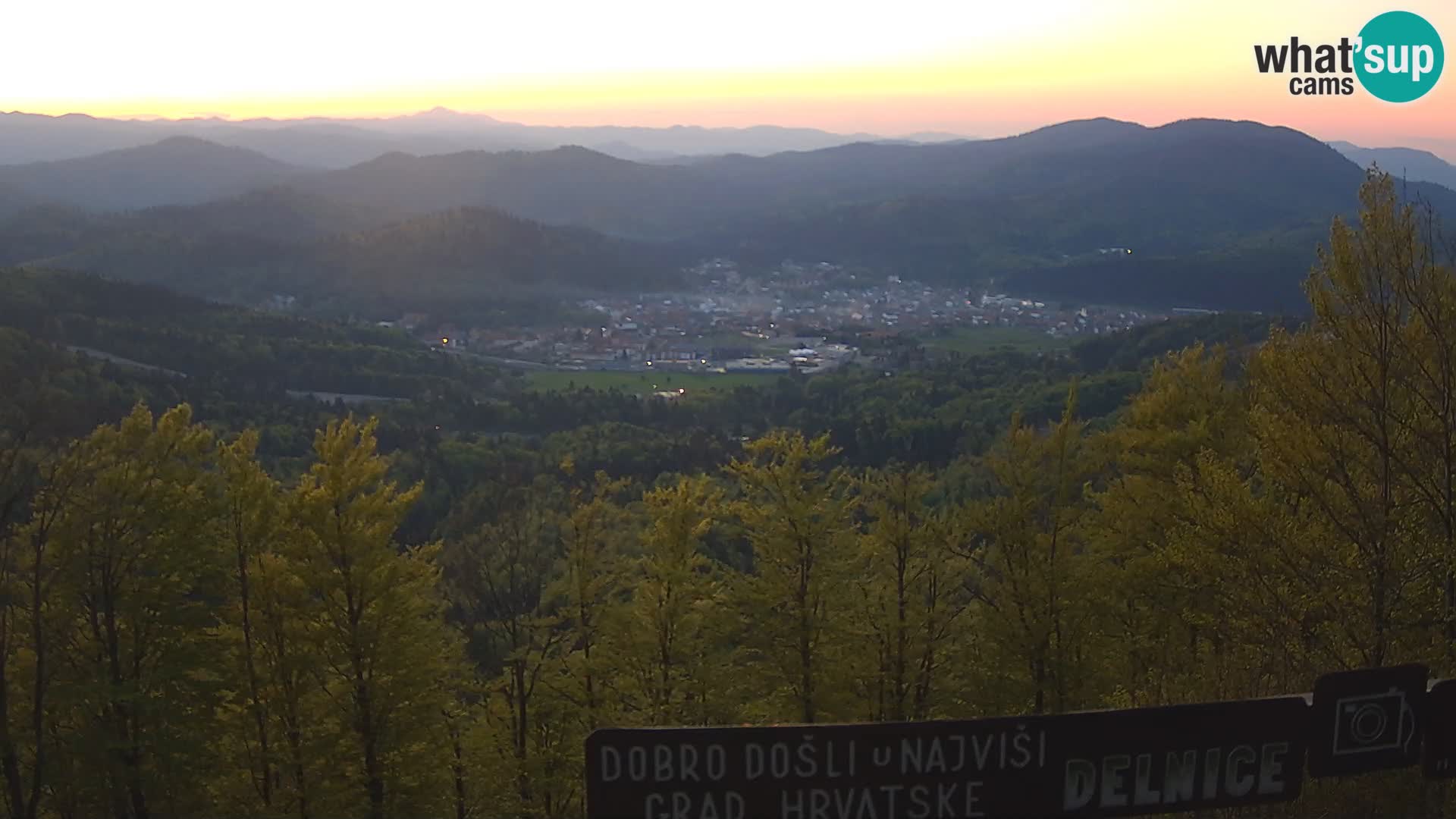 Panorama na Delnice – sa skijališta Petehovac
