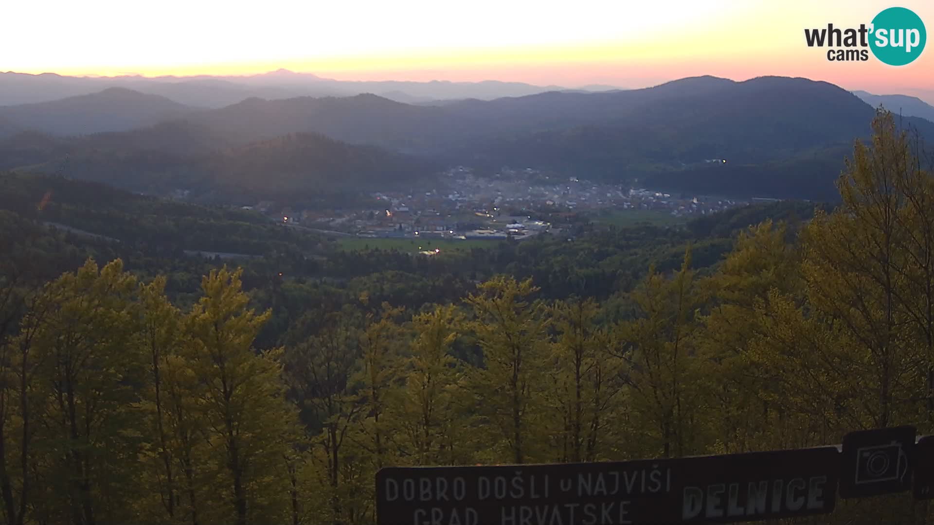 Panorama na Delnice – sa skijališta Petehovac