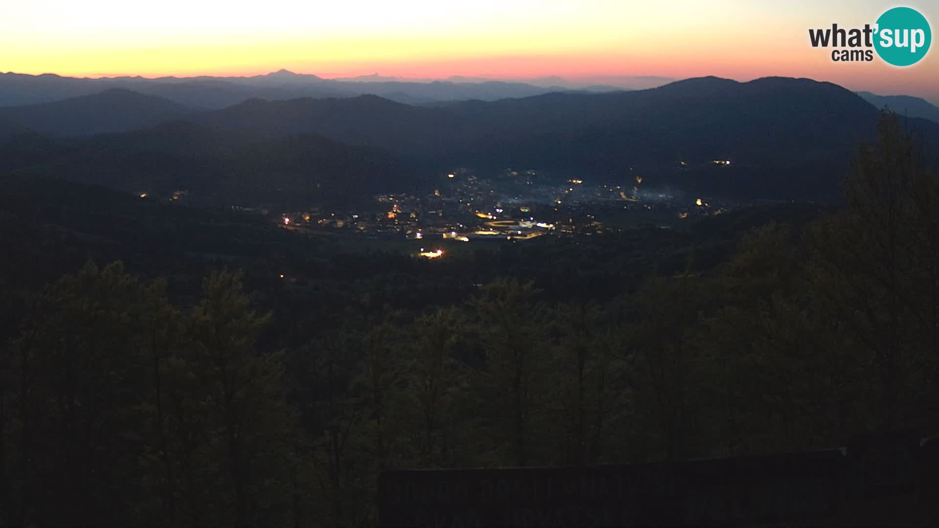 Panorama na Delnice – sa skijališta Petehovac