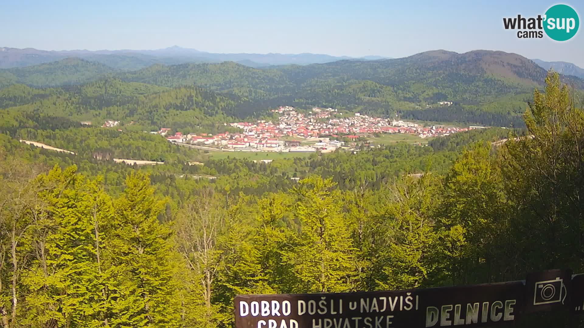 Panorama di Delnice – dalla stazione sciistica Petehovac
