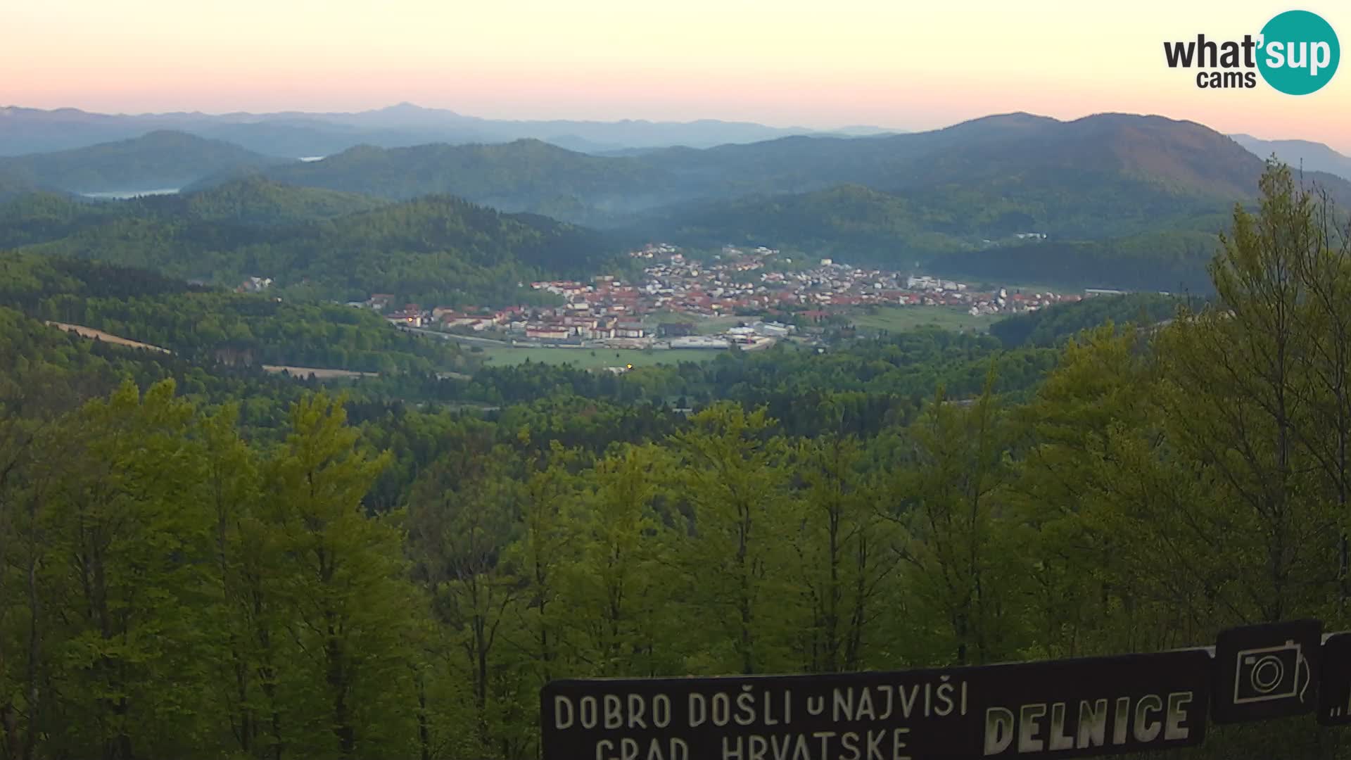 Panorama Delnice – from Ski centar Petehovac
