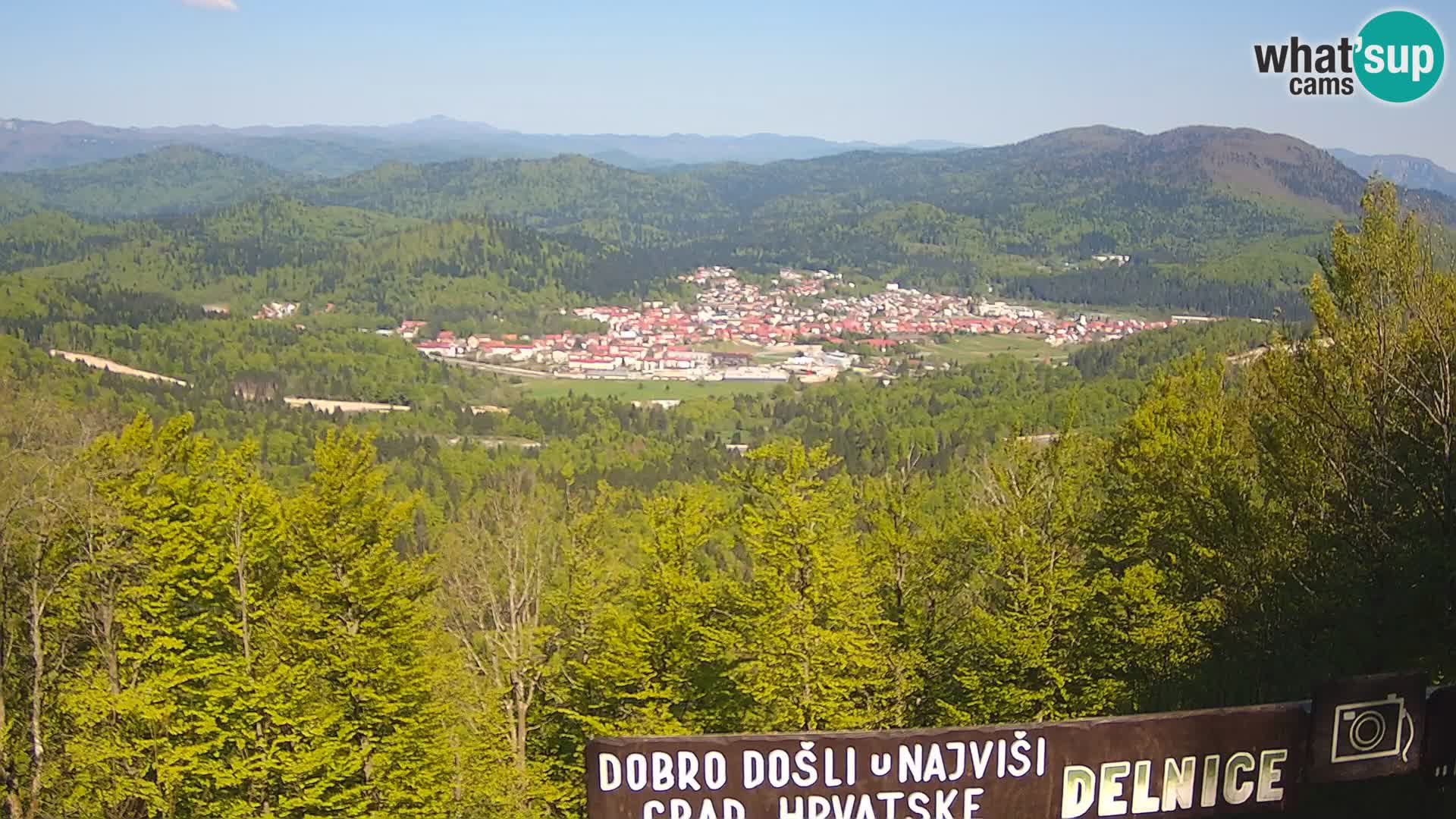 Panorama na Delnice – sa skijališta Petehovac